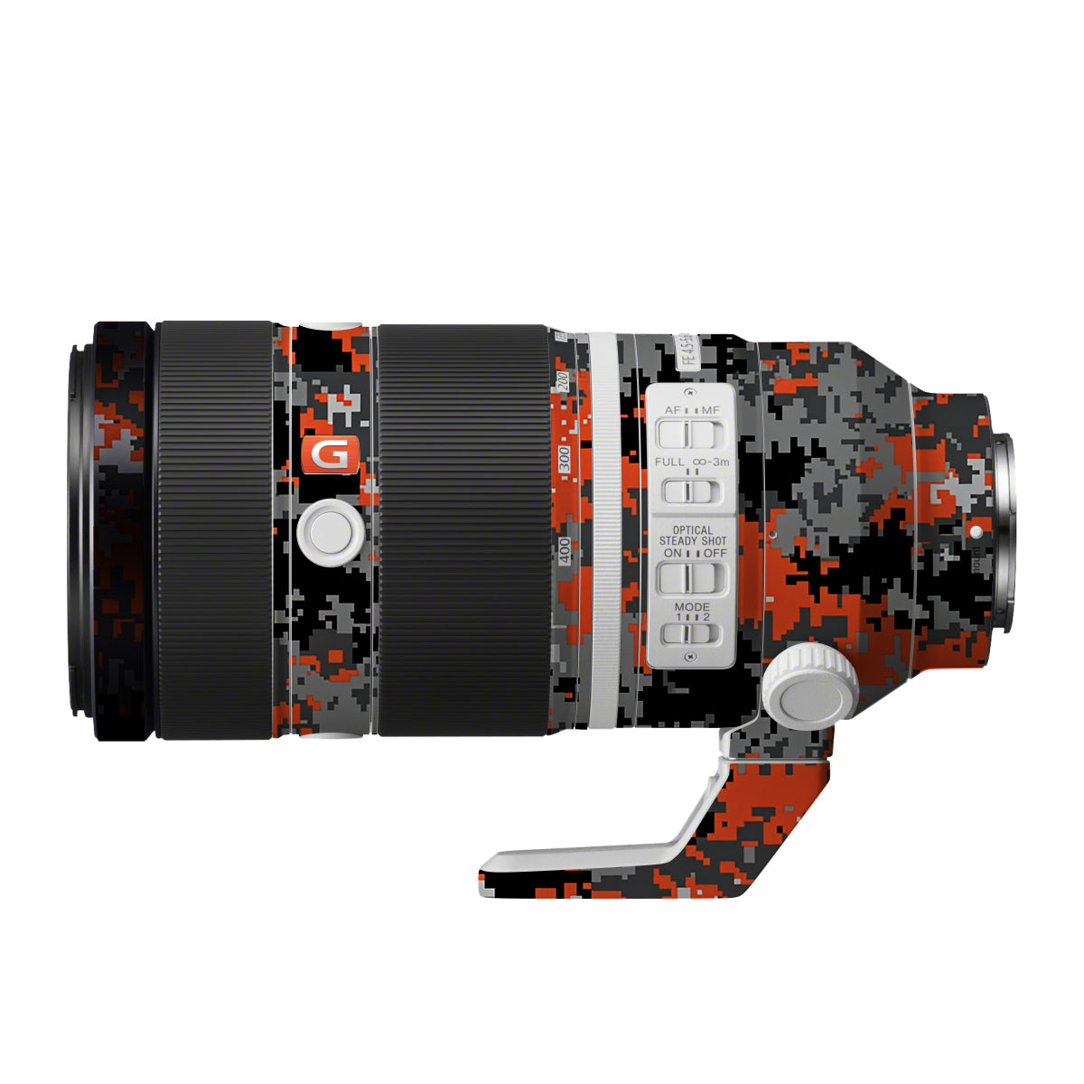 Inferno Pixel Sony FE 100-400mm F/4.5-5.6 GM OSS Camera Lens Skin