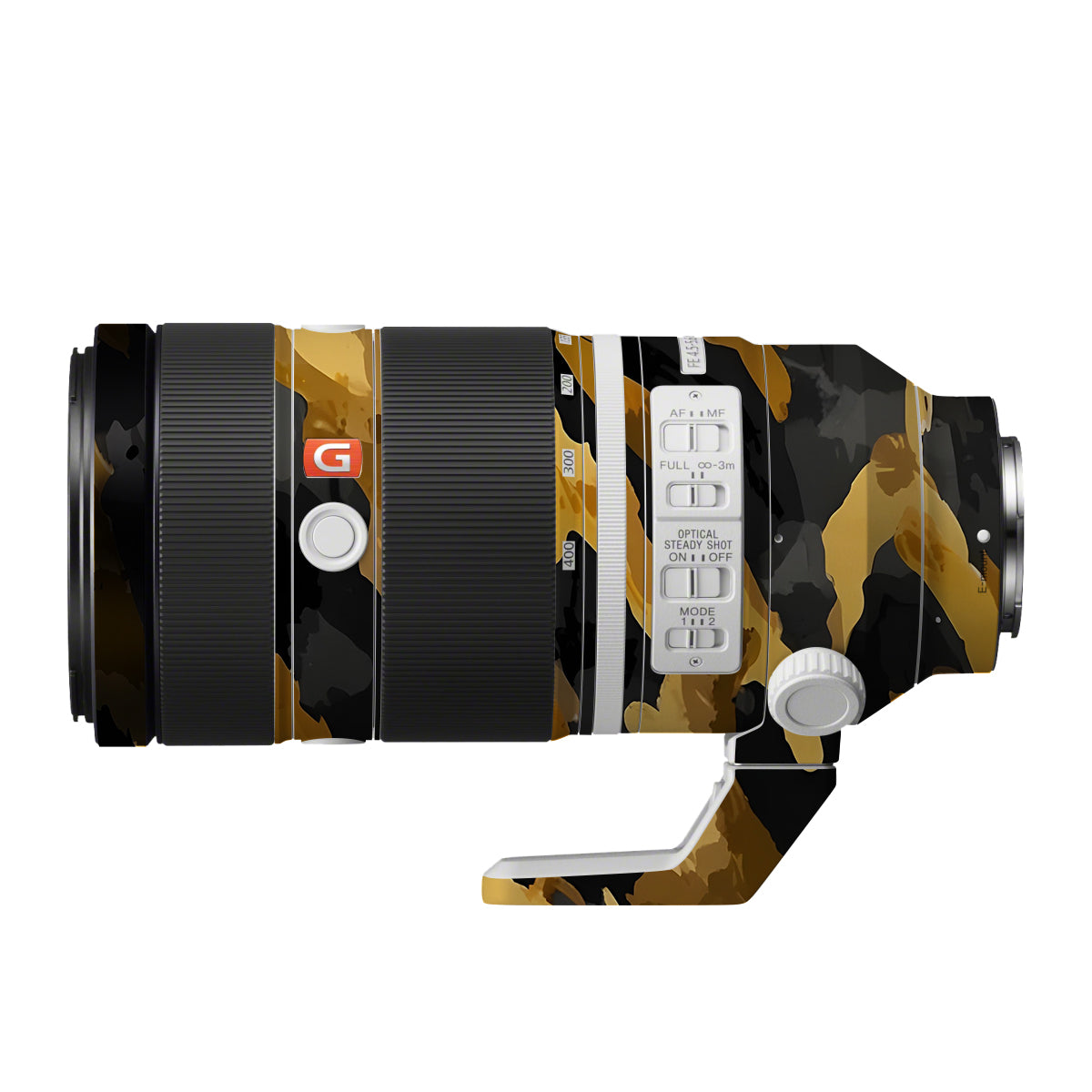 Camo Tiger Blend Sony FE 100-400mm F/4.5-5.6 GM OSS Camera Lens Skin