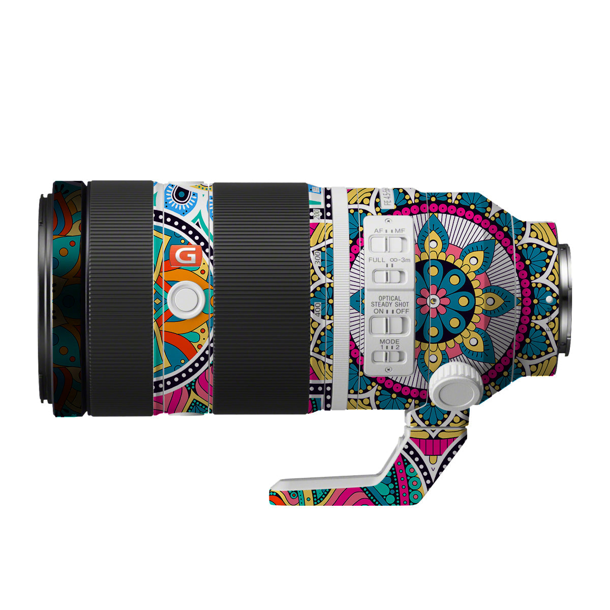 Boho Mandala Tile Pattern Sony FE 100-400mm F/4.5-5.6 GM OSS Camera Lens Skin
