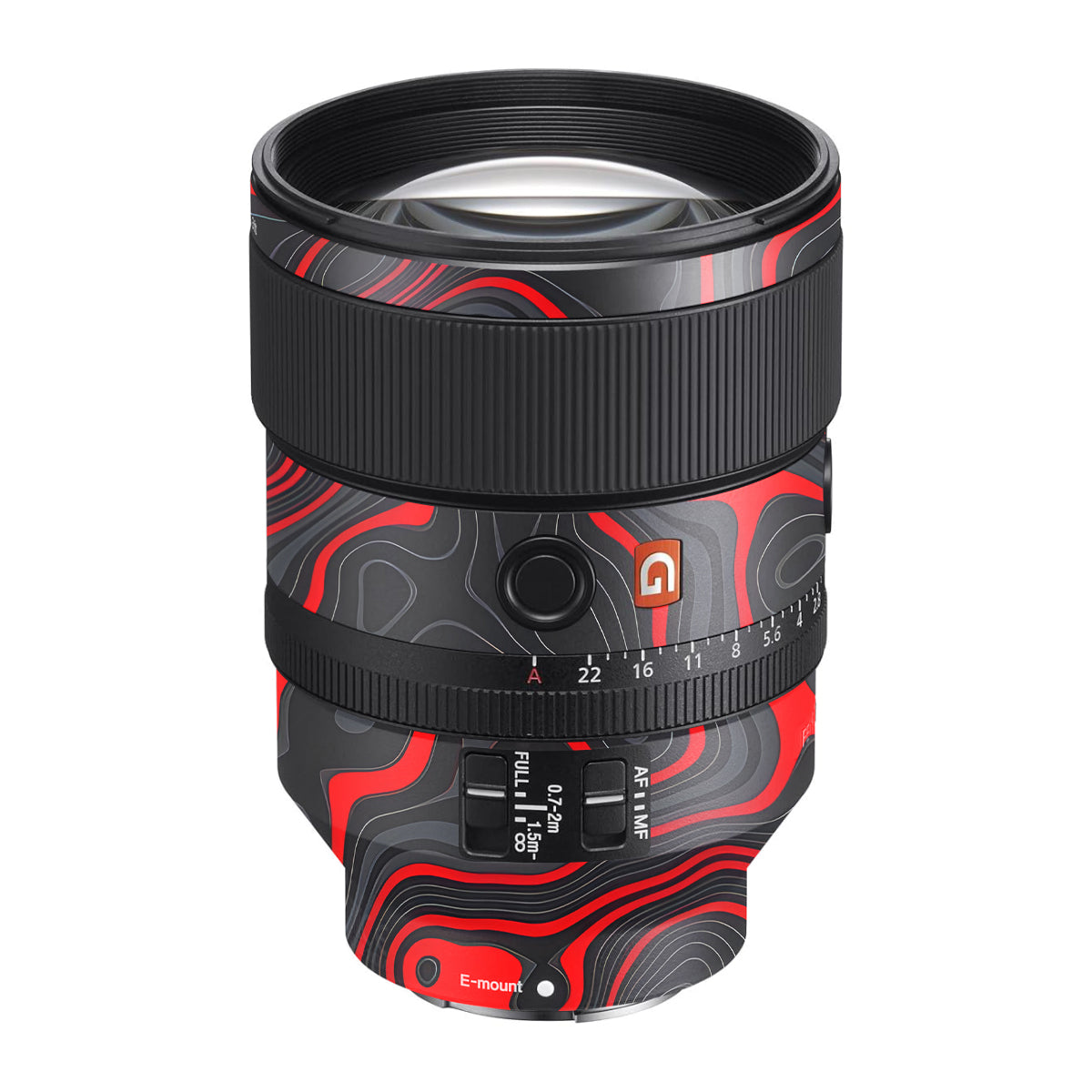 Crimson Waves Sony FE 135mm F/1.8 GM Camera Lens Skin