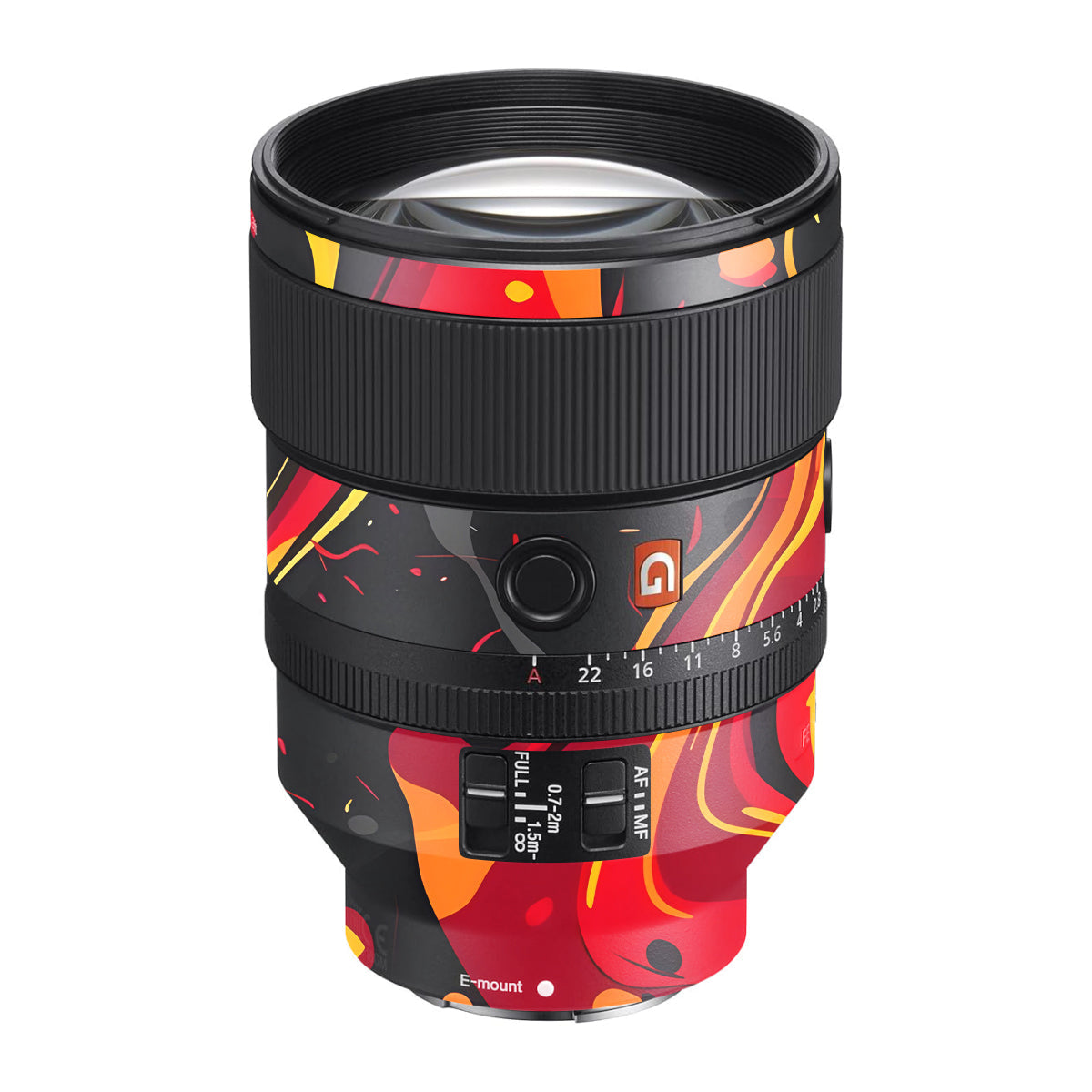 Lava Burst Sony FE 135mm F/1.8 GM Camera Lens Skin