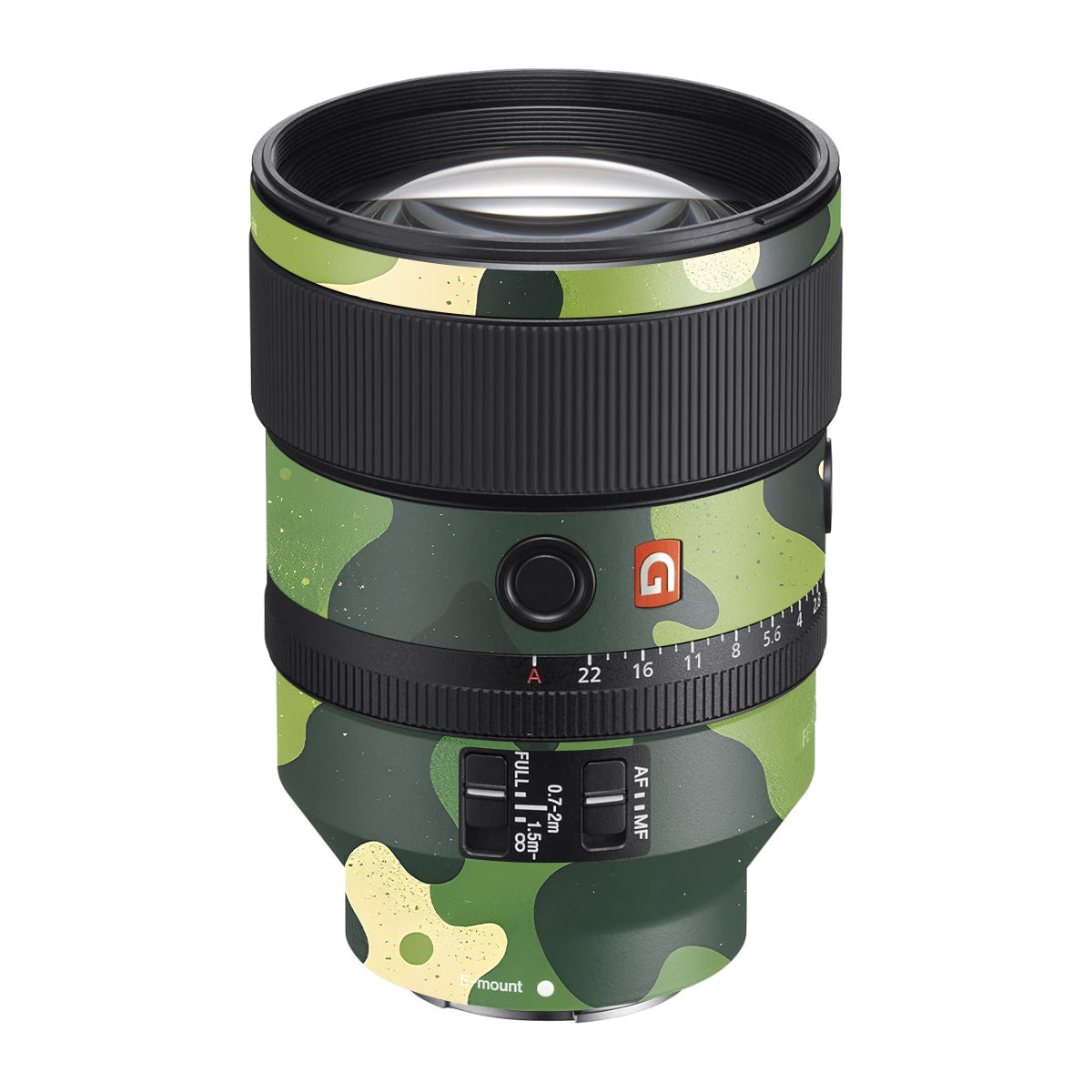 Camouflage Pattern Sony FE 135mm F/1.8 GM Camera Lens Skin