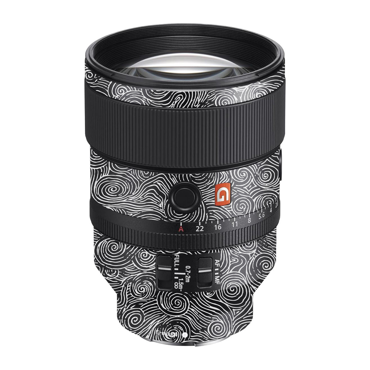 White Spirals Sony FE 135mm F/1.8 GM Camera Lens Skin