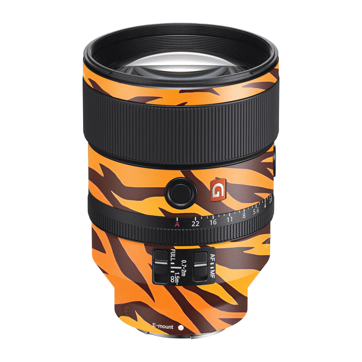 Wild Tiger Stripes Sony FE 135mm F/1.8 GM Camera Lens Skin