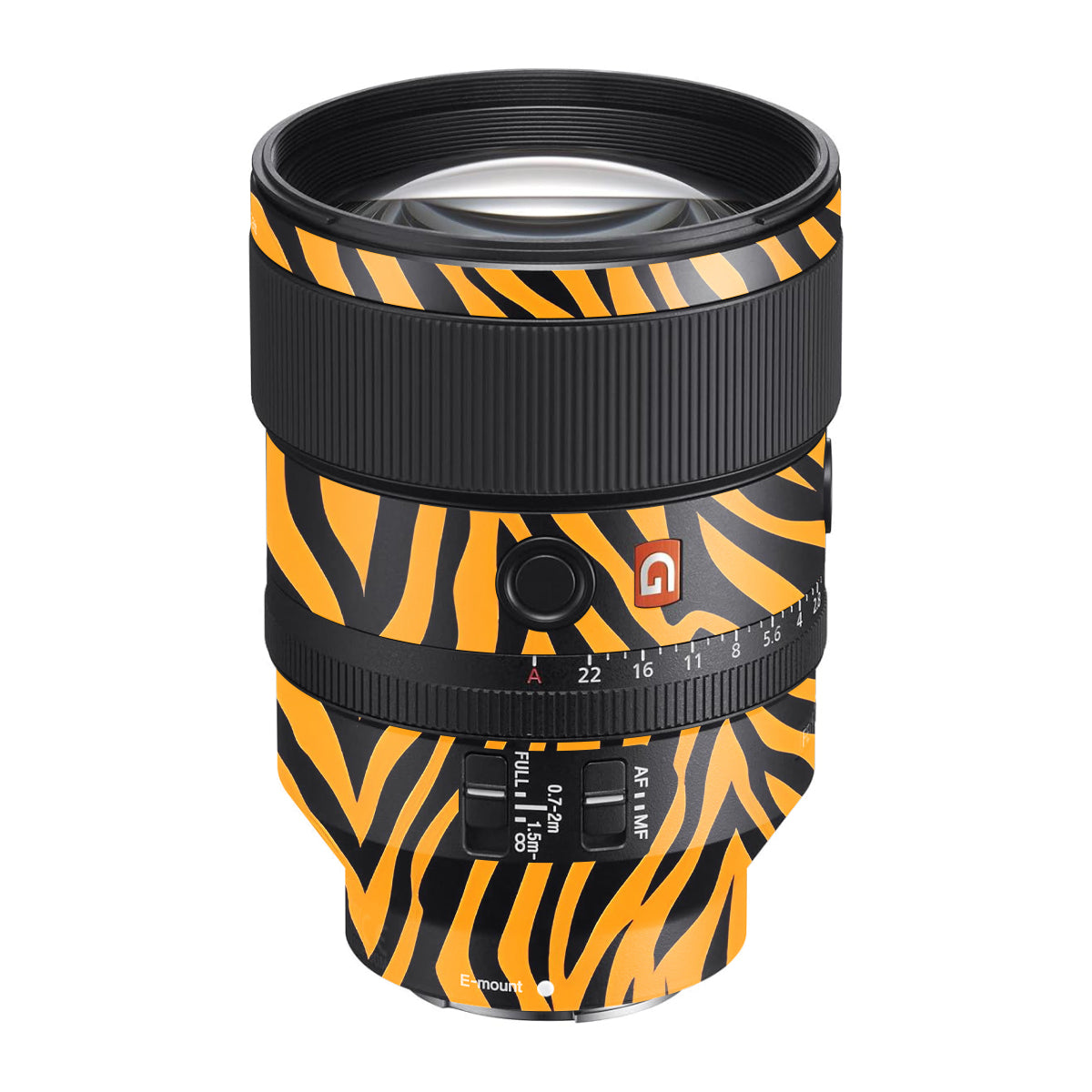 Zebra Gold Pattern Sony FE 135mm F/1.8 GM Camera Lens Skin