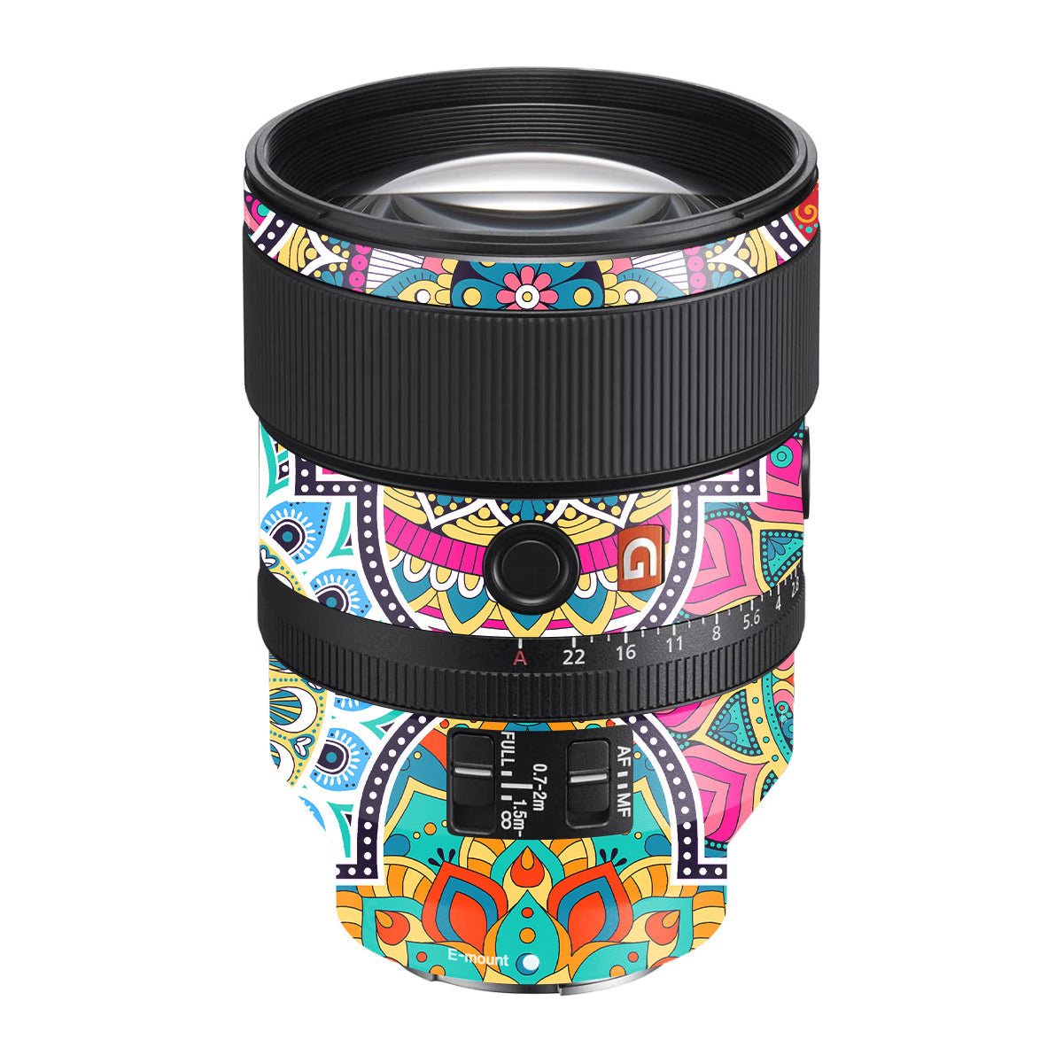 Boho Mandala Tile Pattern Sony FE 135mm F/1.8 GM Camera Lens Skin