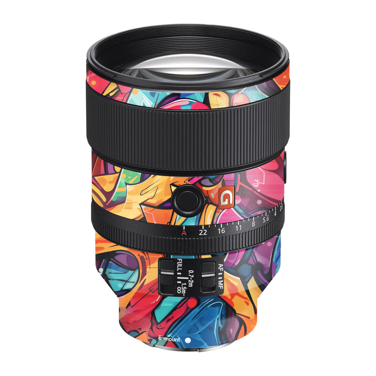 Urban Graffiti Explosion Sony FE 135mm F/1.8 GM Camera Lens Skin