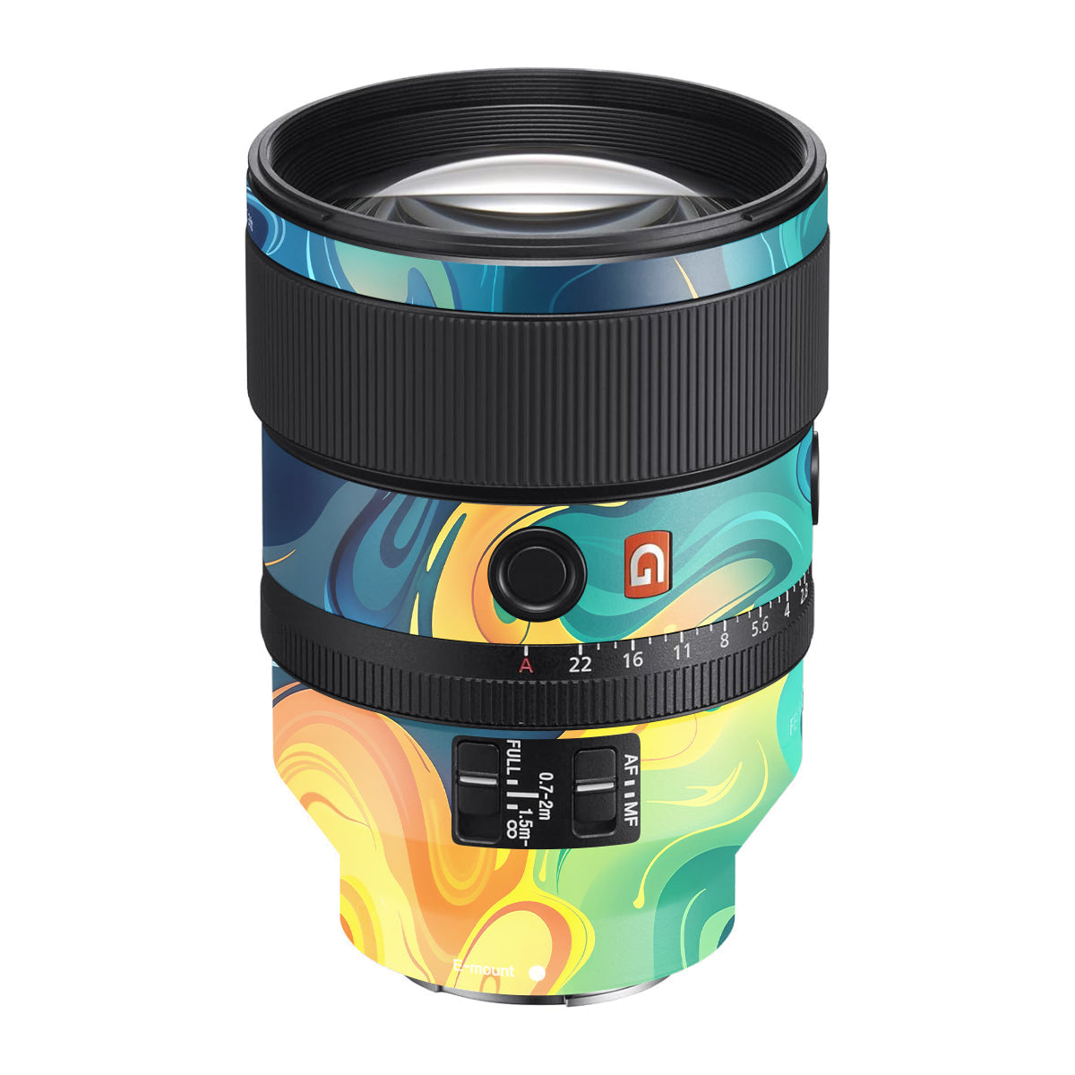 Rainbow Liquid Fusion Sony FE 135mm F/1.8 GM Camera Lens Skin