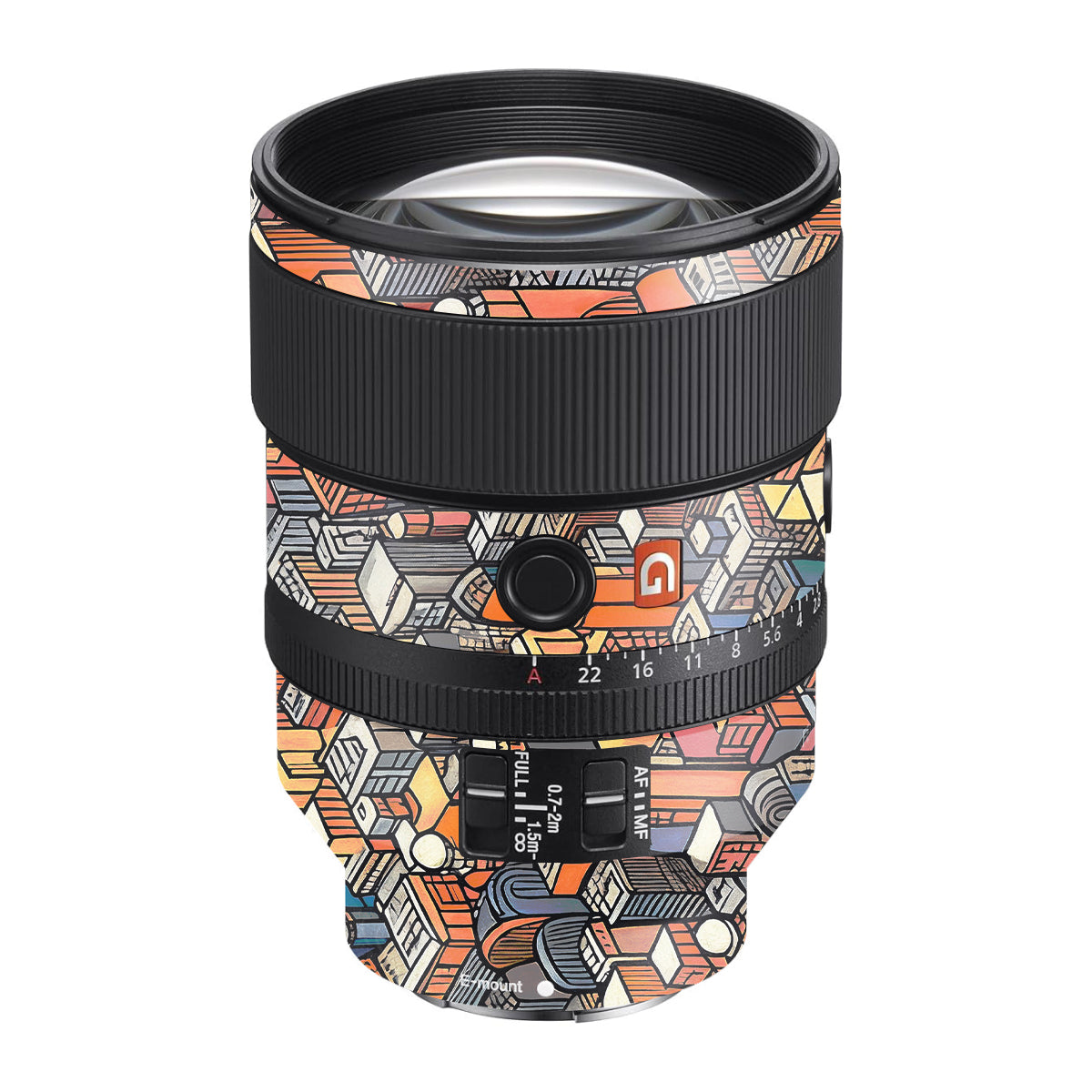 Isometric Cityscape Sony FE 135mm F/1.8 GM Camera Lens Skin