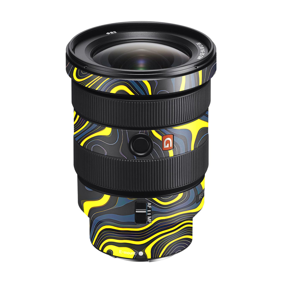 Neon Lava Contours Sony FE 16-35mm F/2.8 GM Camera Lens Skin