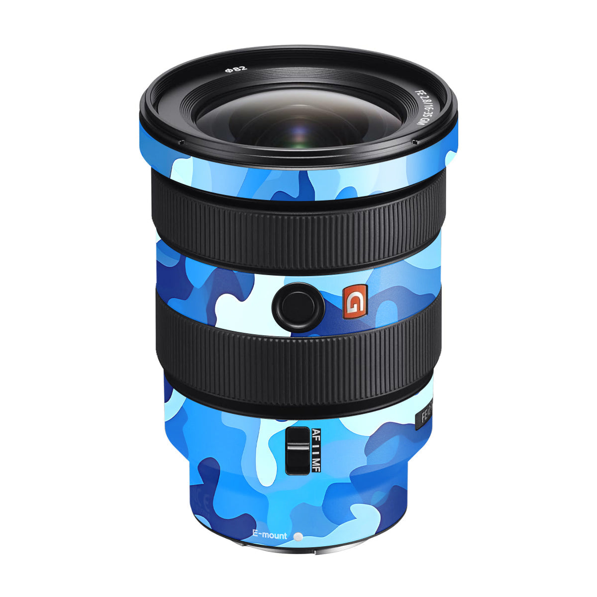 Arctic Blue Camo Pattern Sony FE 16-35mm F/2.8 GM Camera Lens Skin