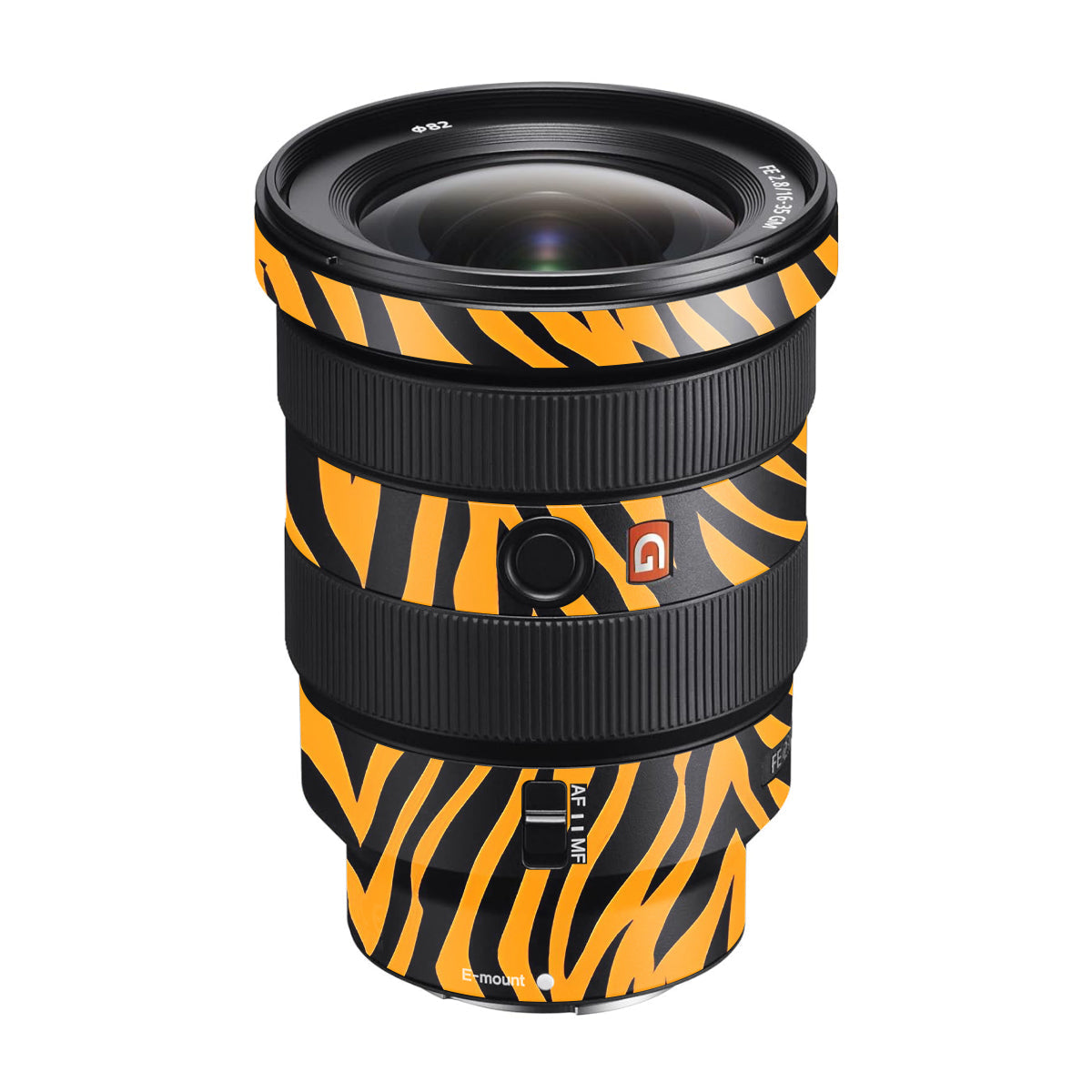 Zebra Gold Pattern Sony FE 16-35mm F/2.8 GM Camera Lens Skin