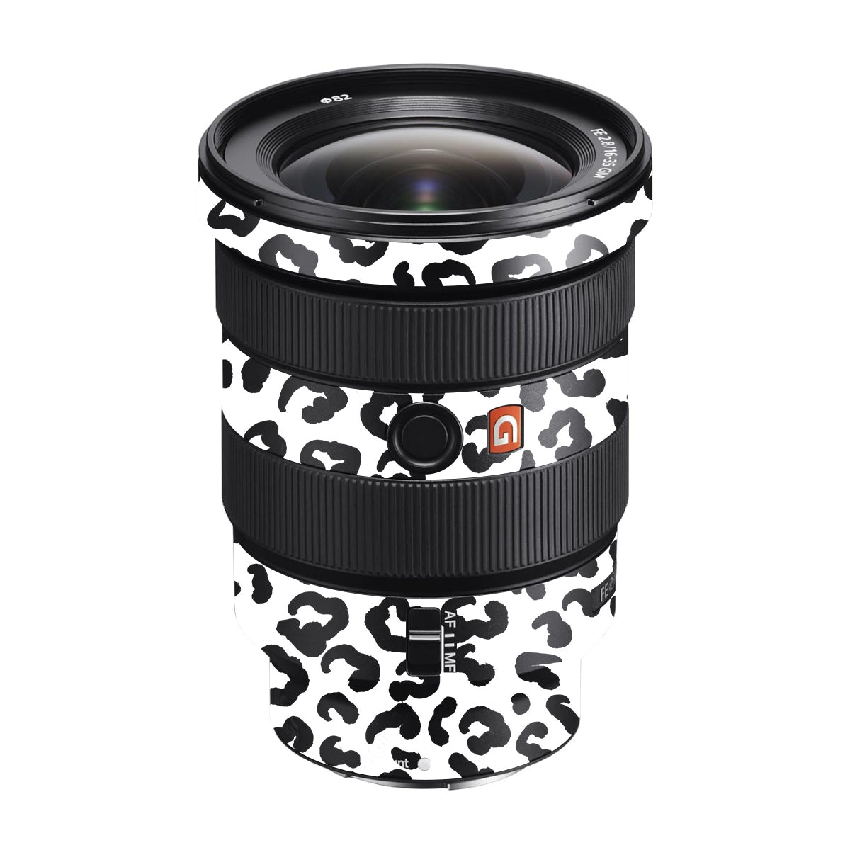 White Leopard Sony FE 16-35mm F/2.8 GM Camera Lens Skin