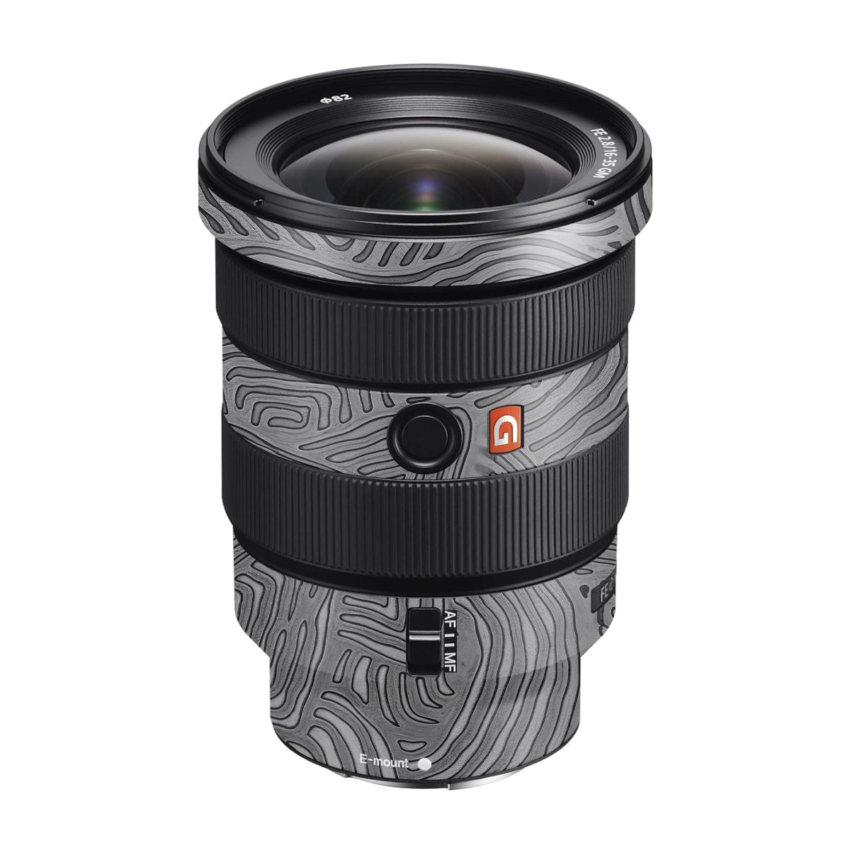Monochrome Line Maze Sony FE 16-35mm F/2.8 GM Camera Lens Skin