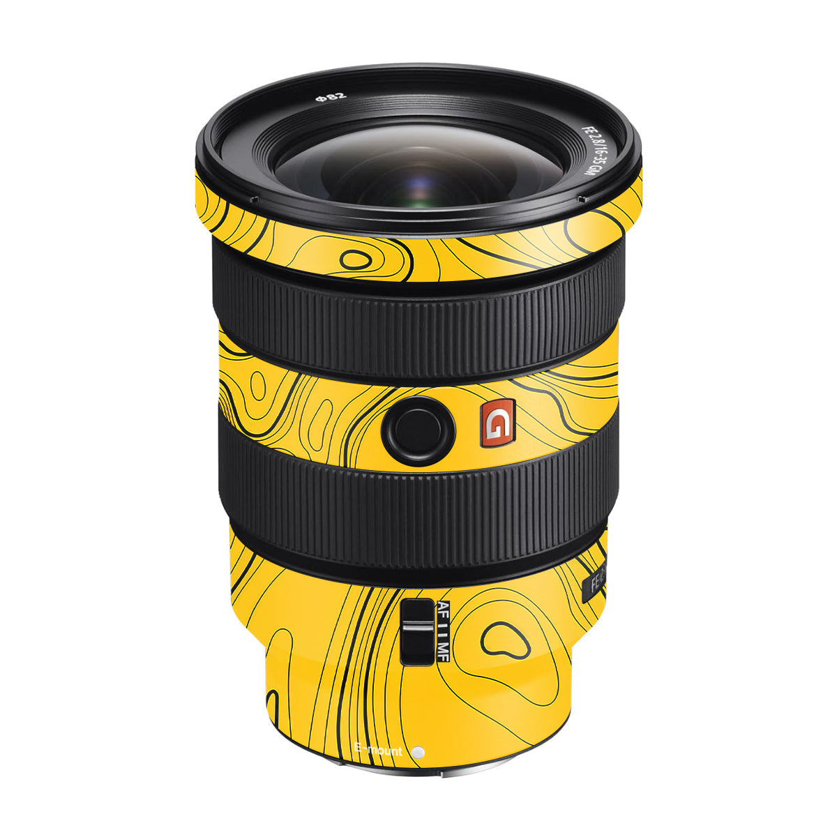 Topographic Map Pattern Sony FE 16-35mm F/2.8 GM Camera Lens Skin