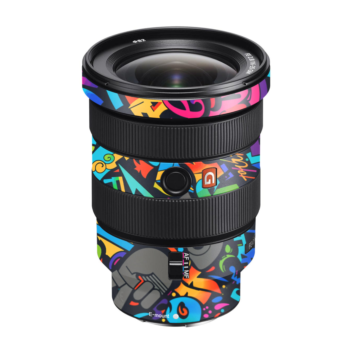 Colorful Urban Street Art Lettering Sony FE 16-35mm F/2.8 GM Camera Lens Skin