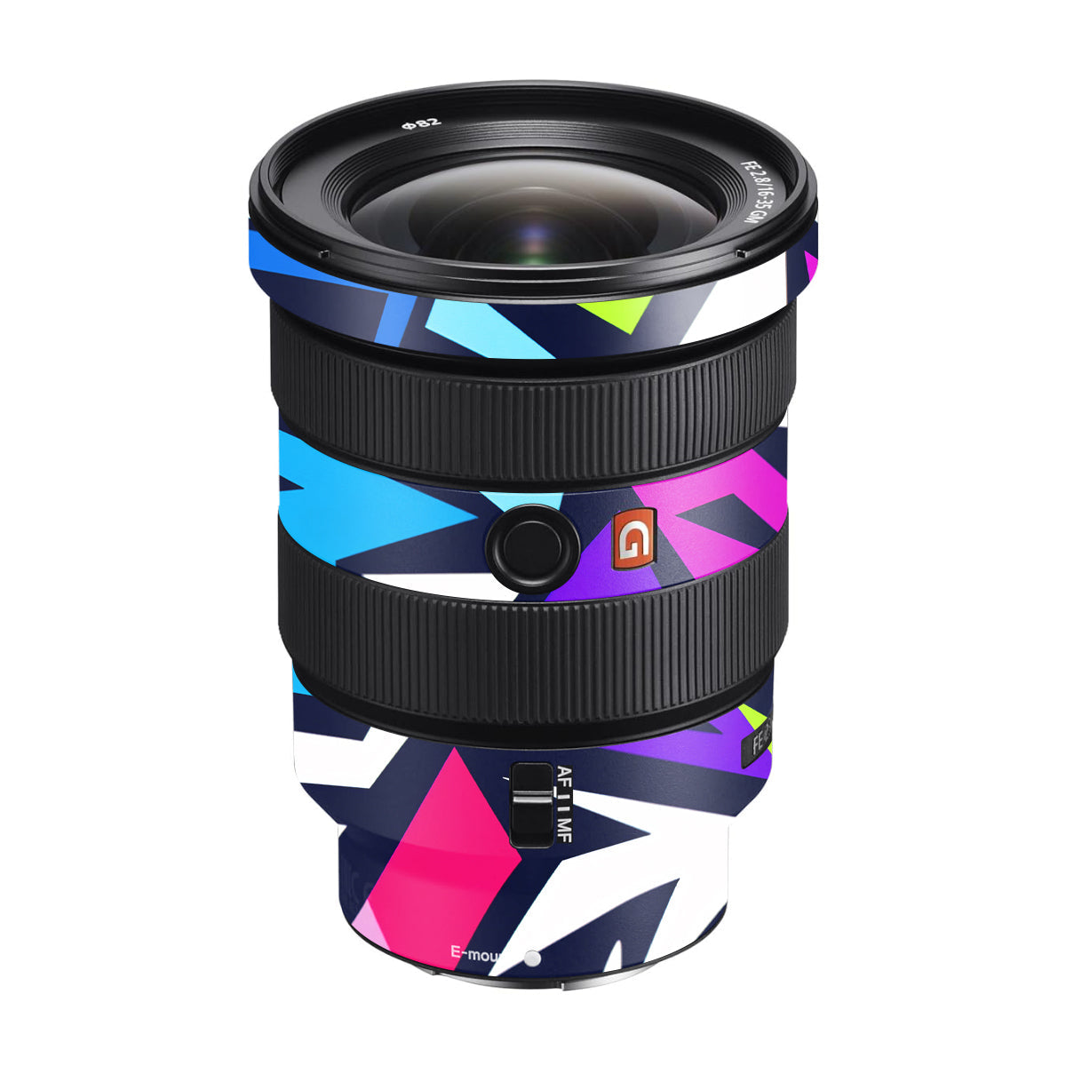 Bold Geometric Pop Sony FE 16-35mm F/2.8 GM Camera Lens Skin