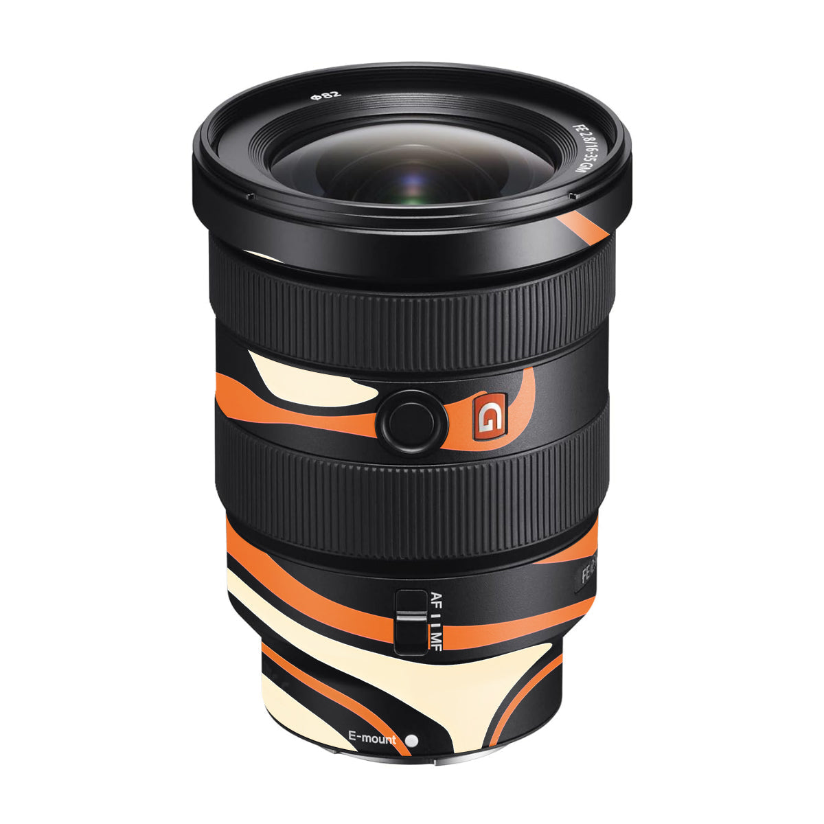 Mid-Century Abstract Swirl Sony FE 16-35mm F/2.8 GM Camera Lens Skin