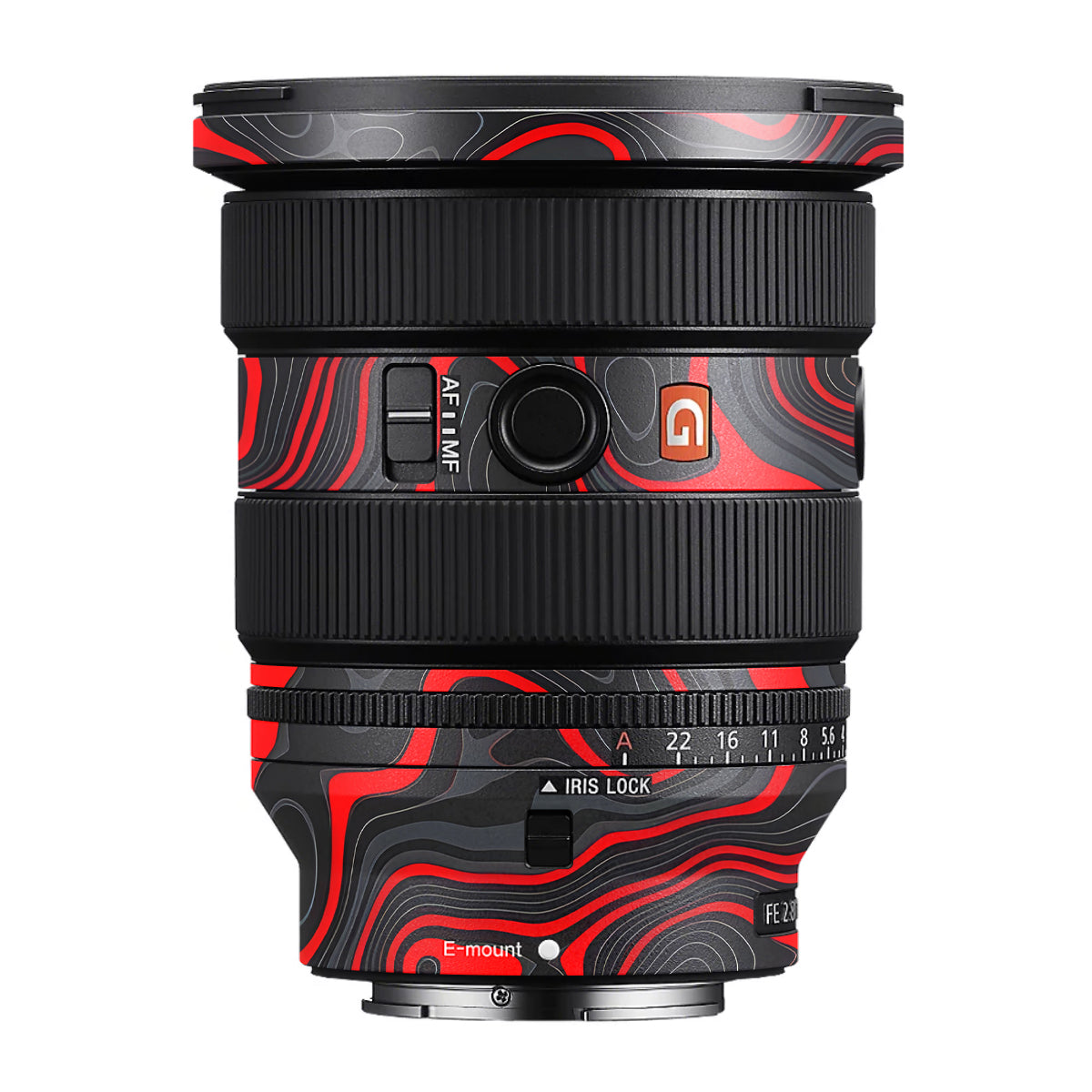 Crimson Waves Sony FE 16-35mm F/2.8 GM II Camera Lens Skin