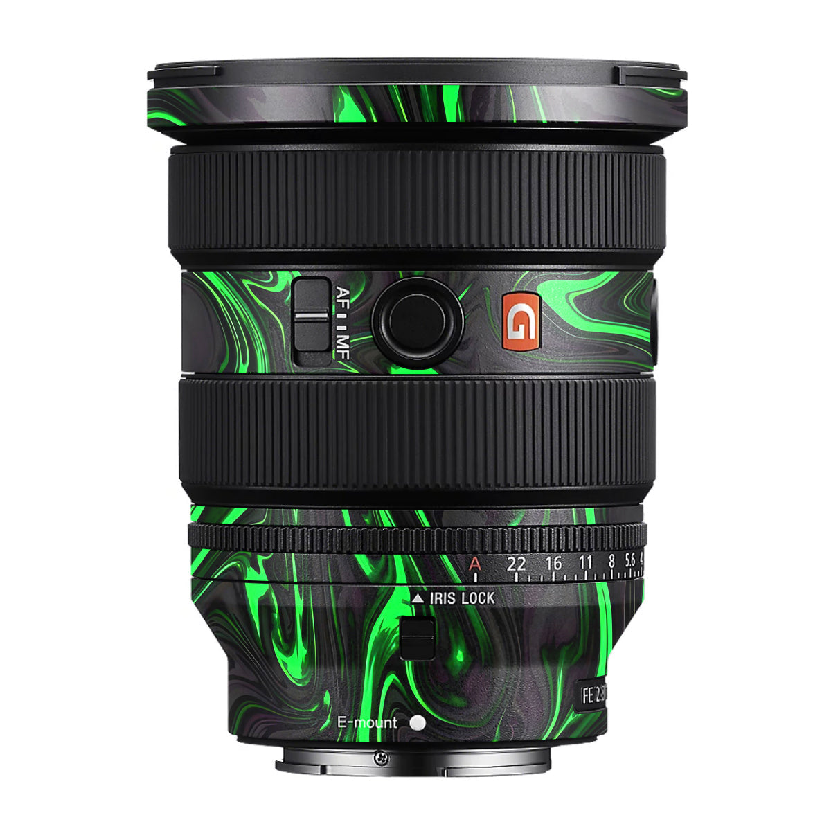 Green Liquid Pattern Sony FE 16-35mm F/2.8 GM II Camera Lens Skin