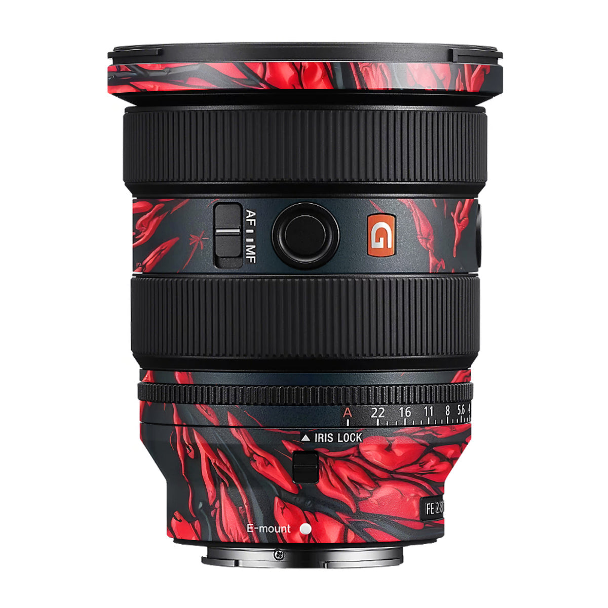 Venom Red Sony FE 16-35mm F/2.8 GM II Camera Lens Skin