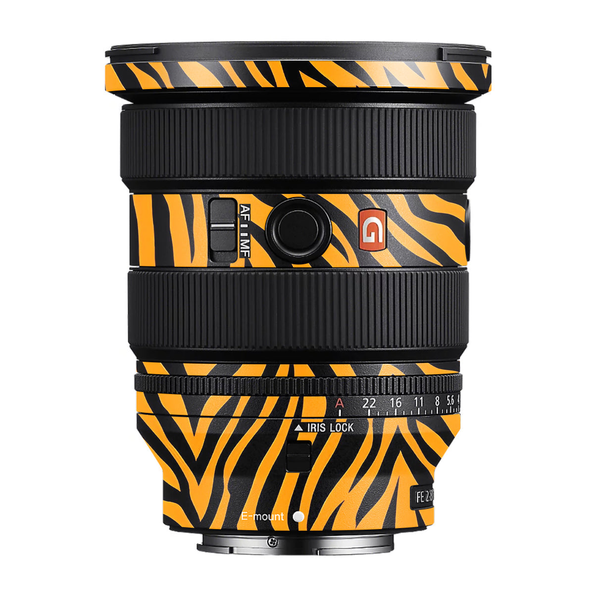Zebra Gold Pattern Sony FE 16-35mm F/2.8 GM II Camera Lens Skin