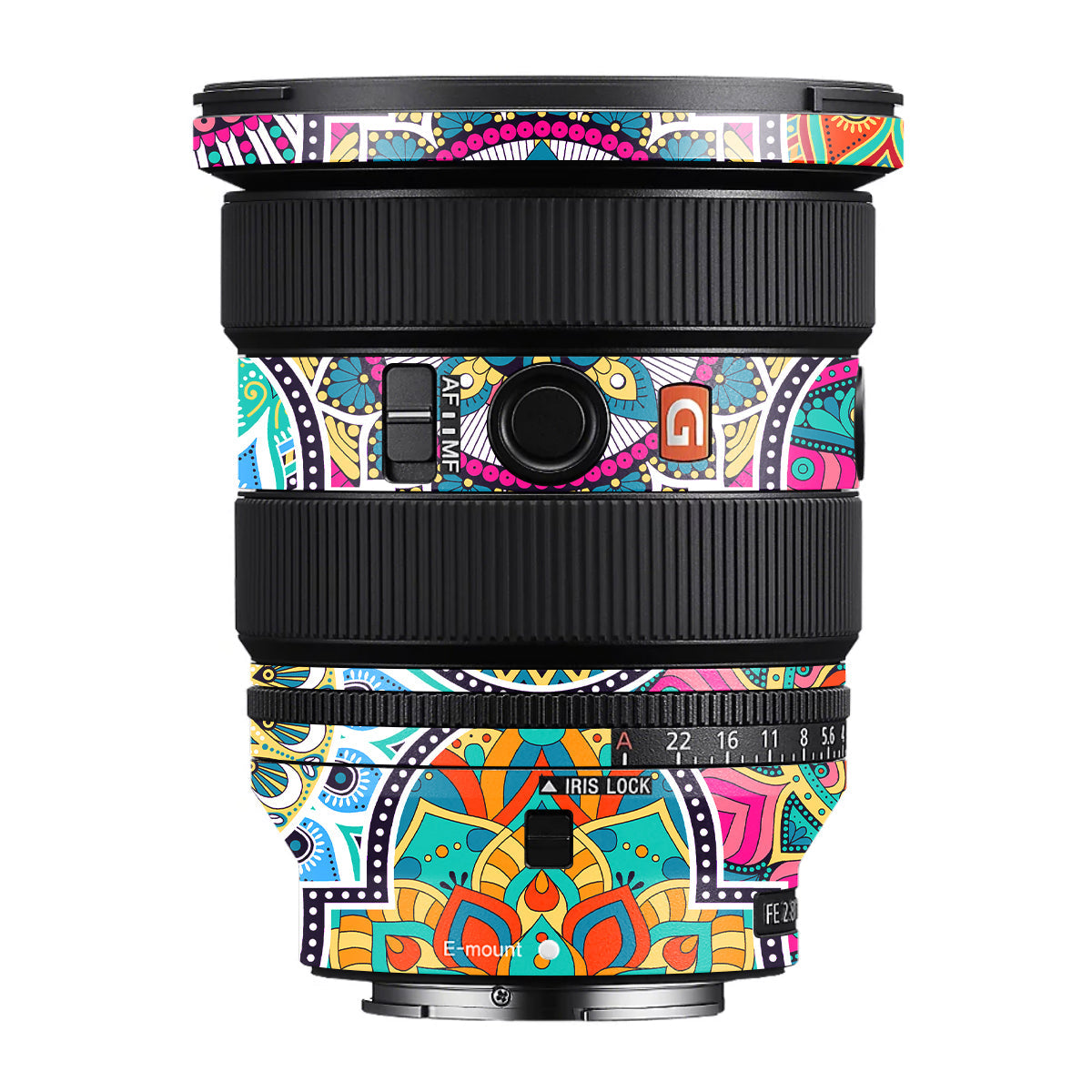 Boho Mandala Tile Pattern Sony FE 16-35mm F/2.8 GM II Camera Lens Skin