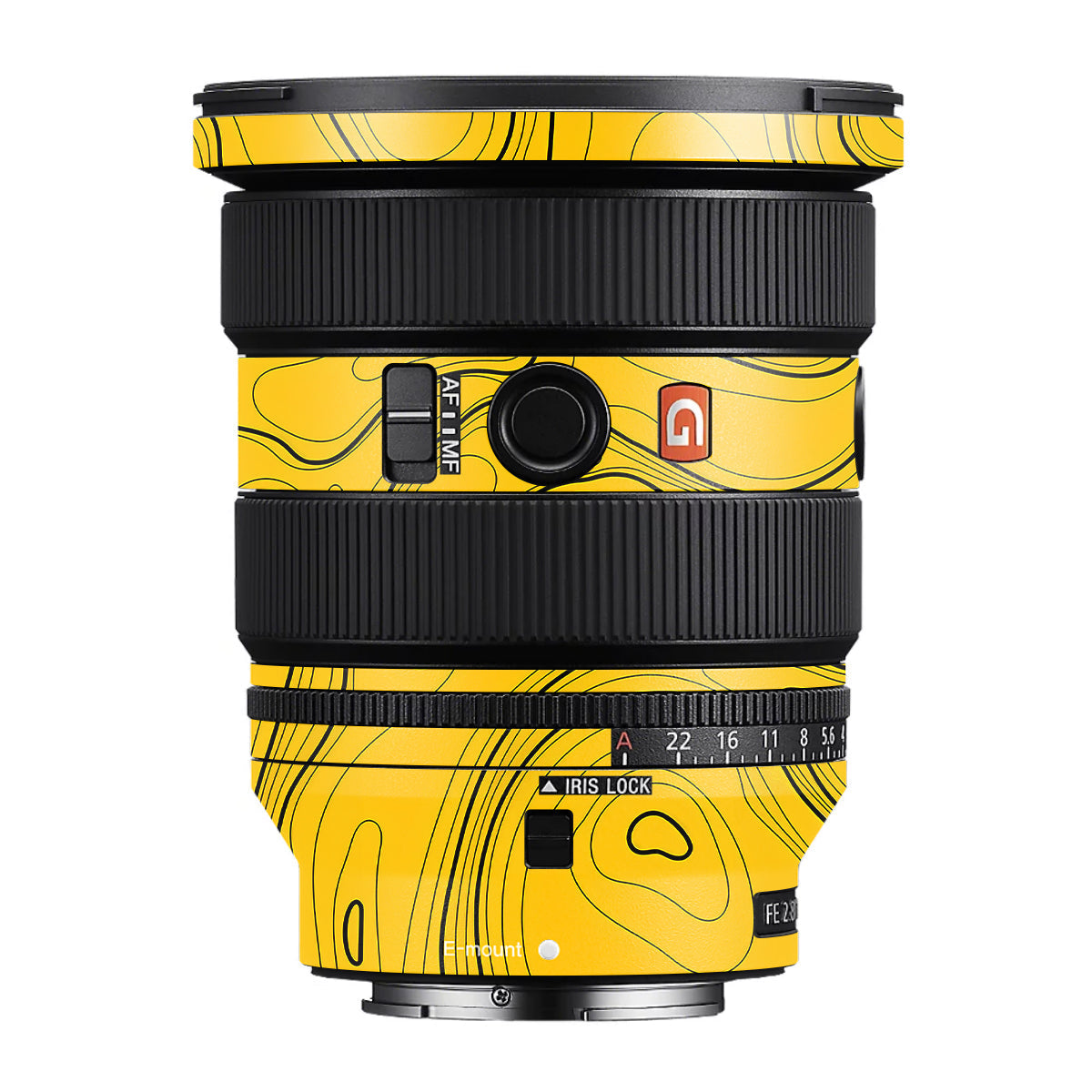Topographic Map Pattern Sony FE 16-35mm F/2.8 GM II Camera Lens Skin