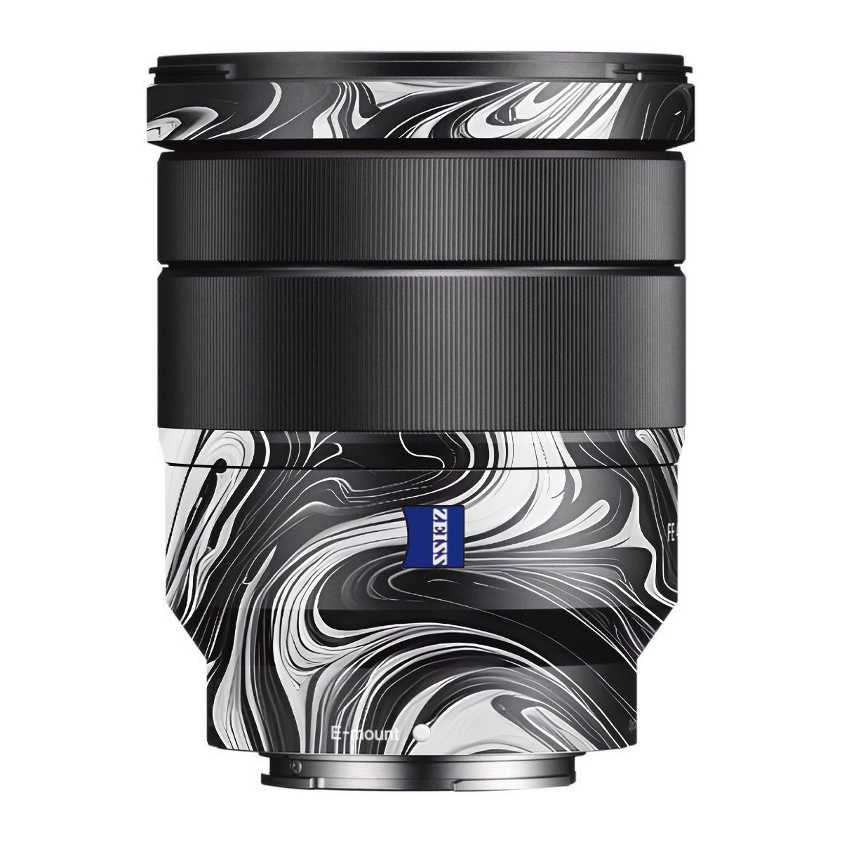 Black and White Marble Sony FE 16-35mm F/4 ZA OSS Camera Lens Skin