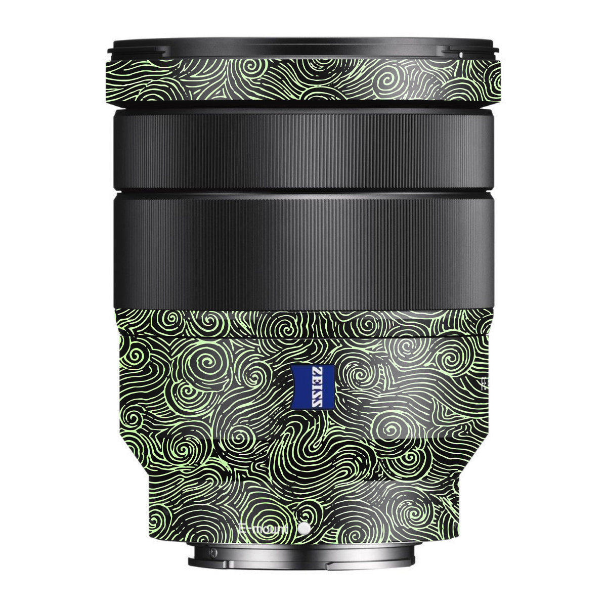Green Spirals Sony FE 16-35mm F/4 ZA OSS Camera Lens Skin