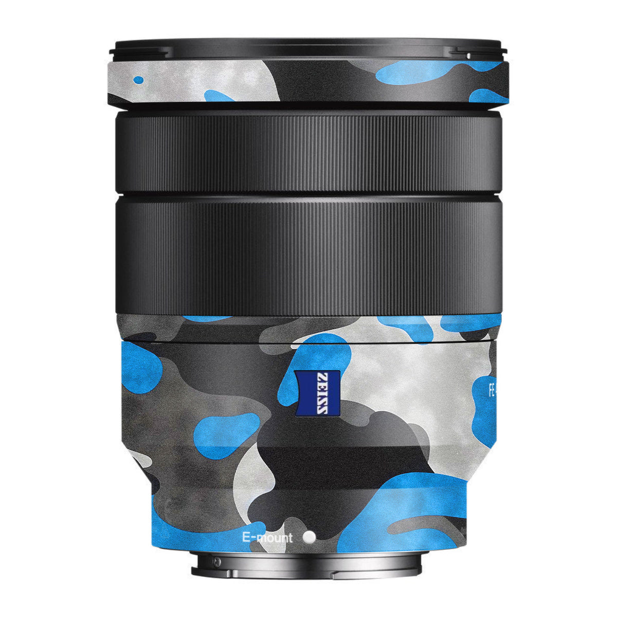 Blue Grey Camo Sony FE 16-35mm F/4 ZA OSS Camera Lens Skin