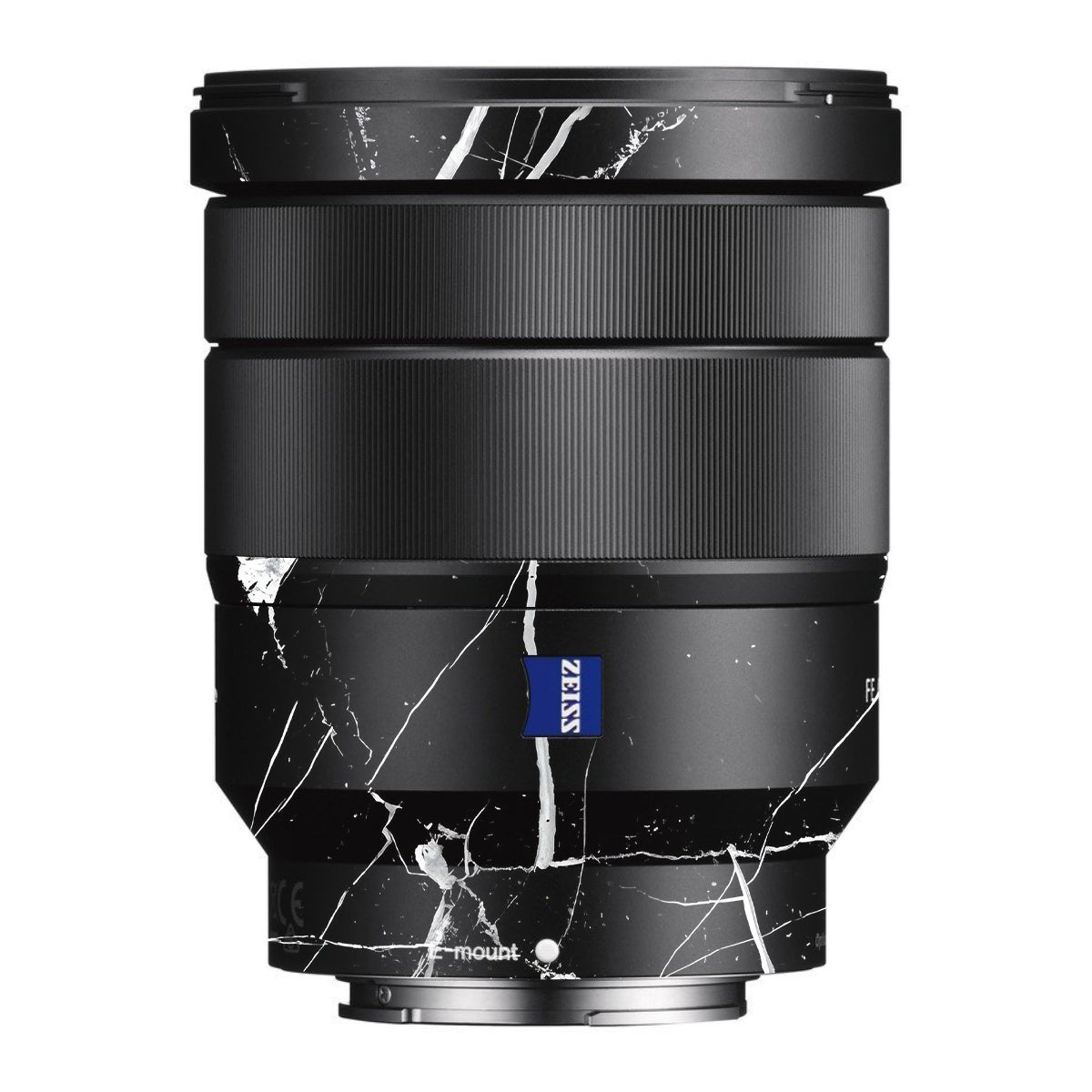 White Veins on Black Sony FE 16-35mm F/4 ZA OSS Camera Lens Skin