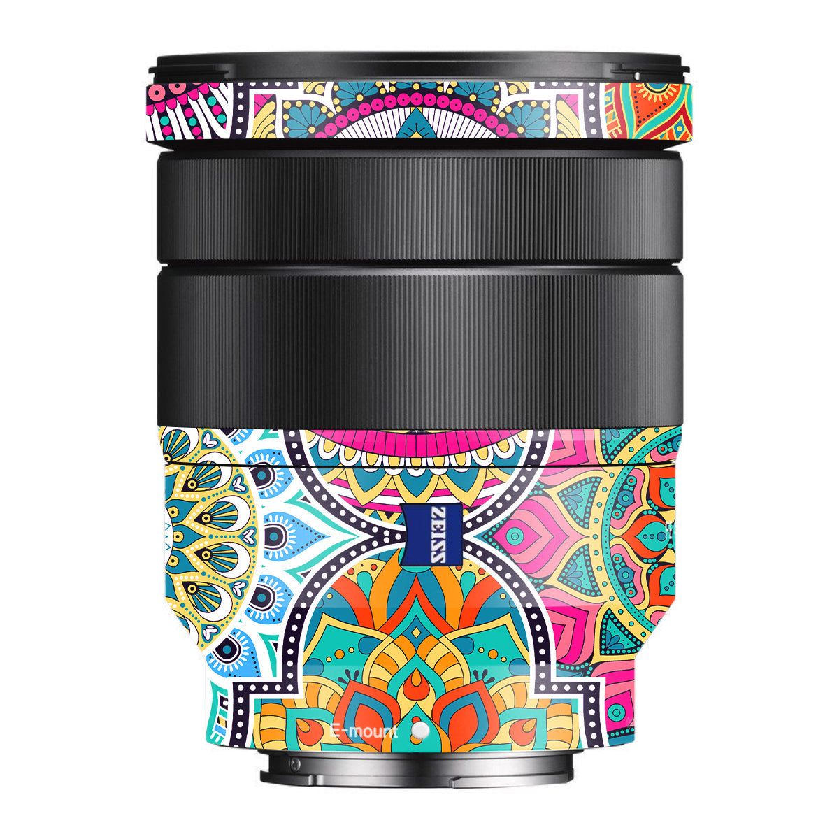 Boho Mandala Tile Pattern Sony FE 16-35mm F/4 ZA OSS Camera Lens Skin