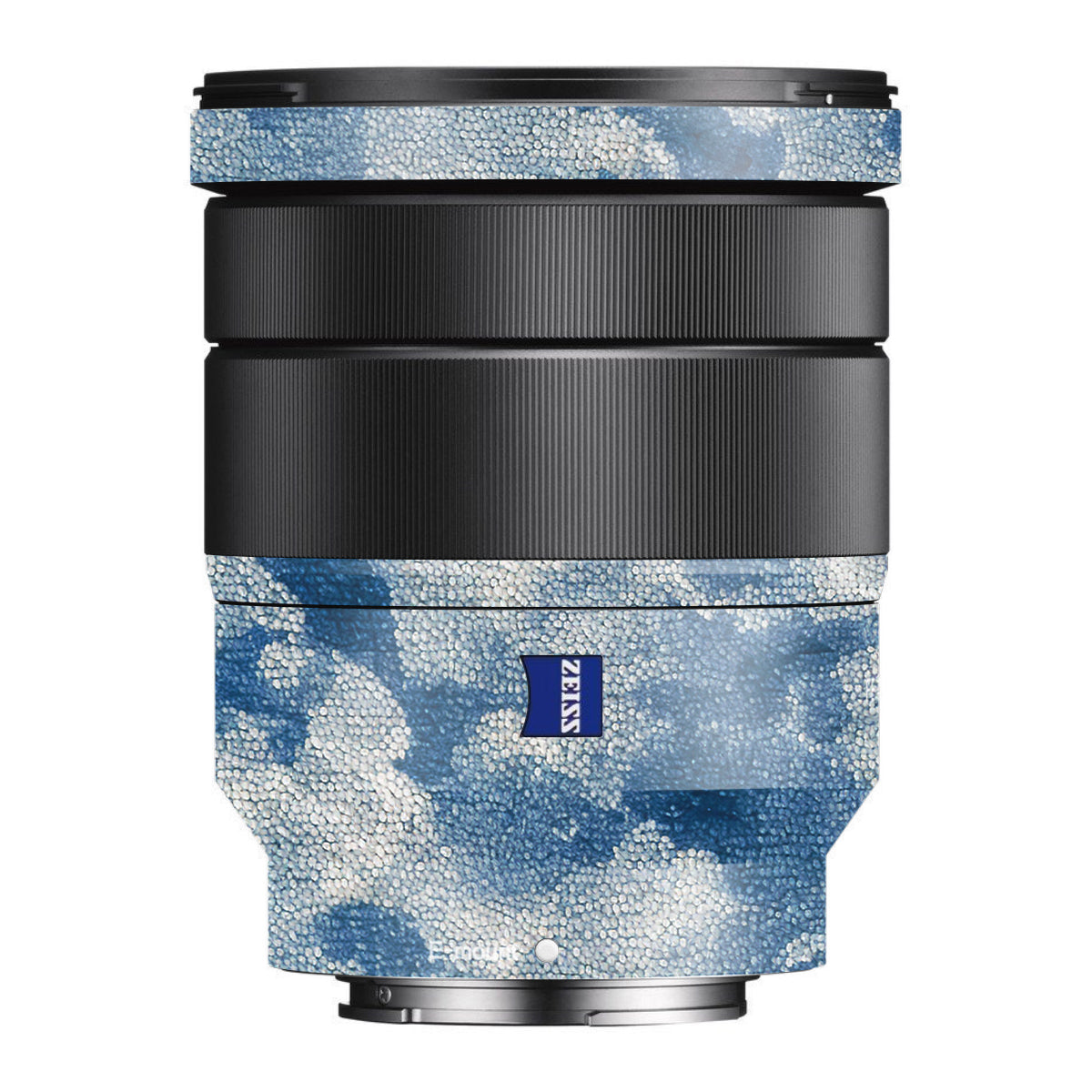 Blue Watercolor Fabric Sony FE 16-35mm F/4 ZA OSS Camera Lens Skin
