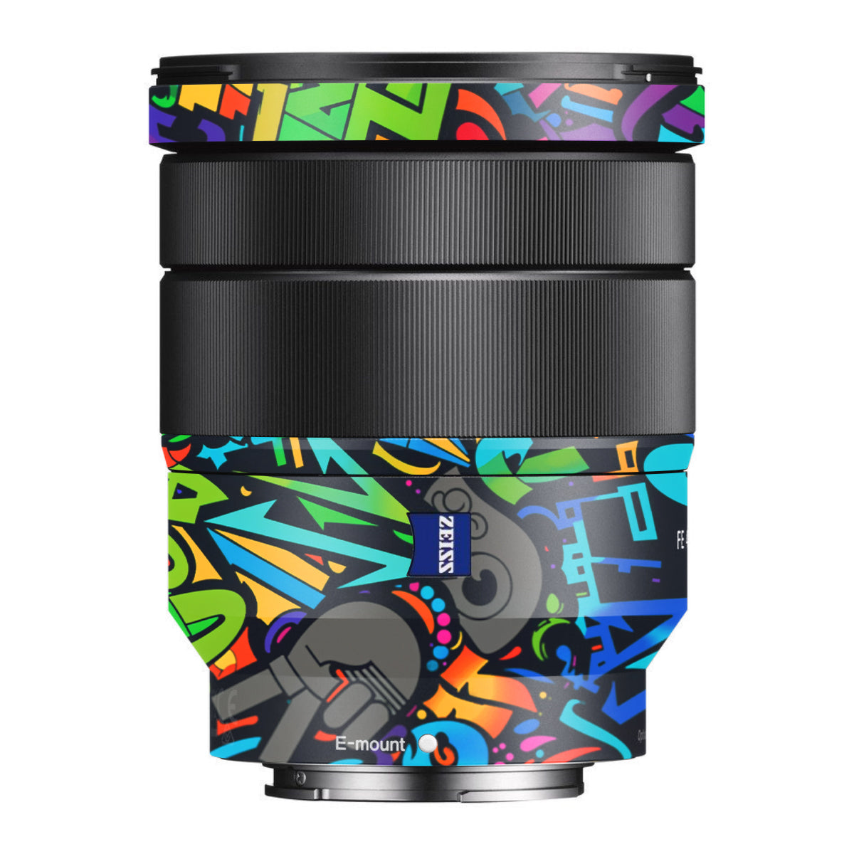 Colorful Urban Street Art Lettering Sony FE 16-35mm F/4 ZA OSS Camera Lens Skin