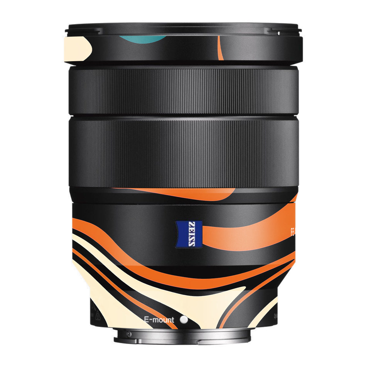 Mid-Century Abstract Swirl Sony FE 16-35mm F/4 ZA OSS Camera Lens Skin