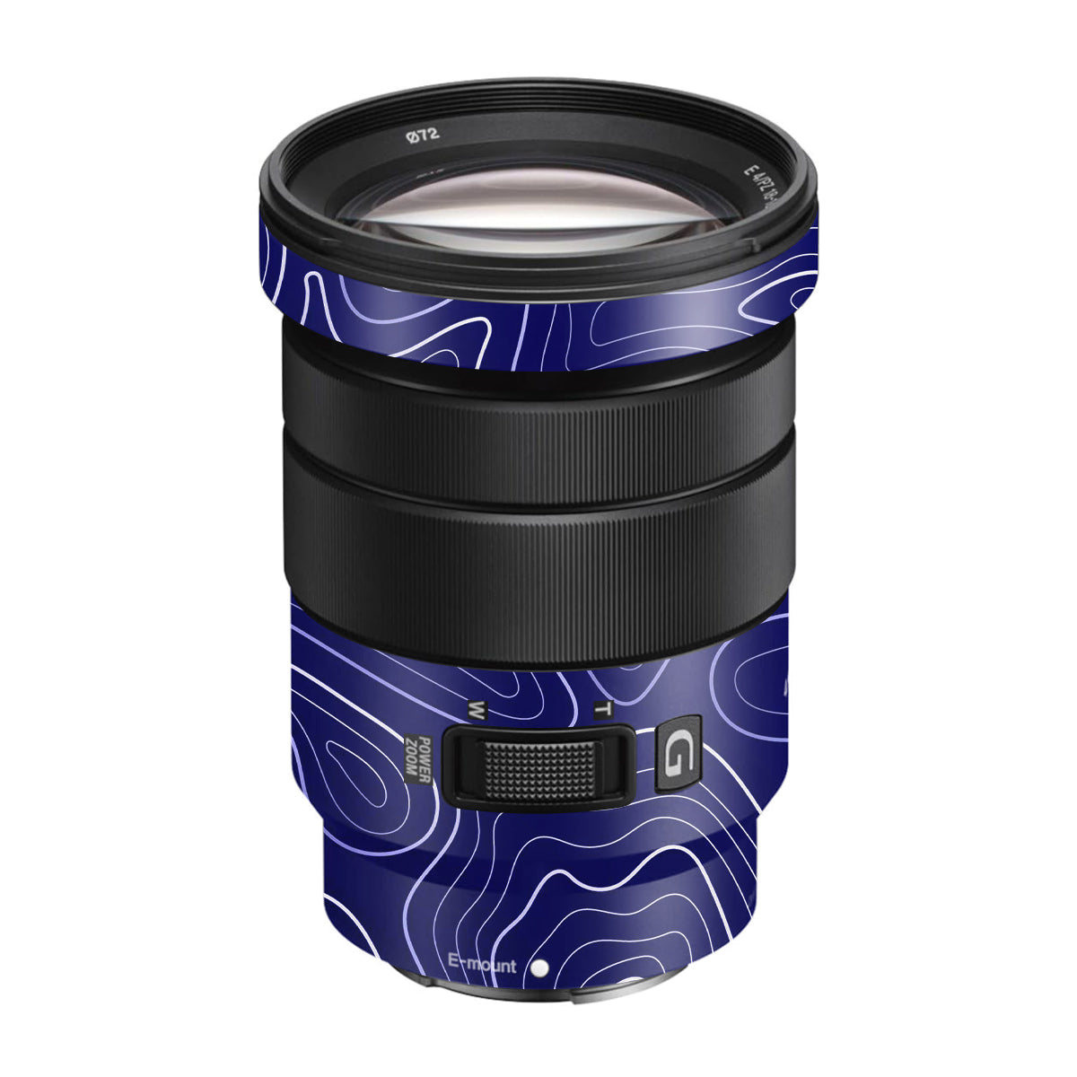 Deep Blue Contour Sony E 18-105mm F/4 Camera Lens Skin
