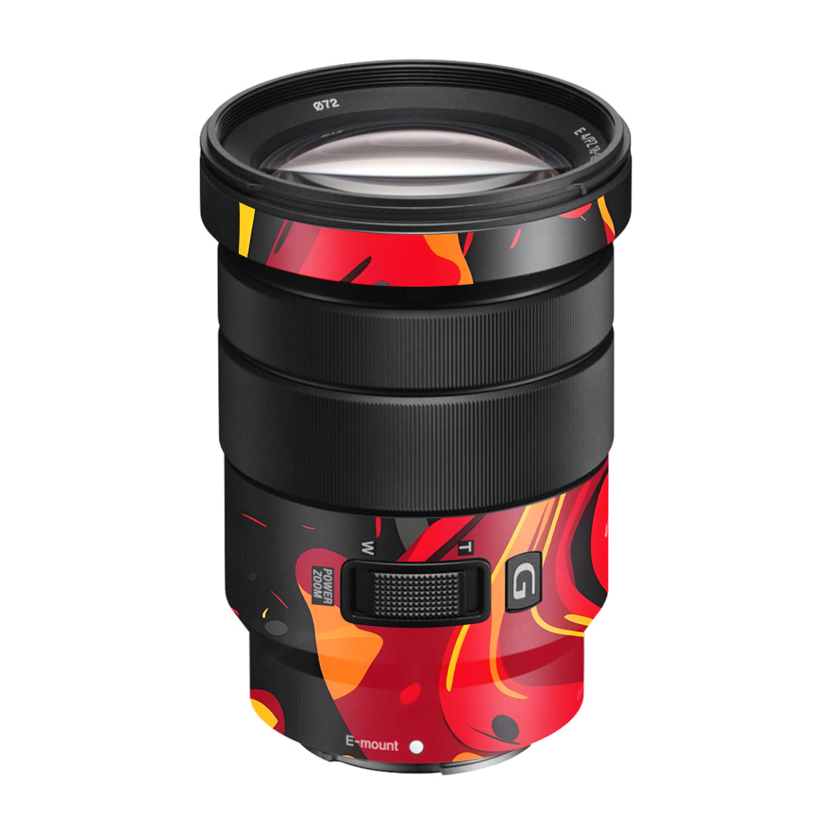 Lava Burst Sony E 18-105mm F/4 Camera Lens Skin