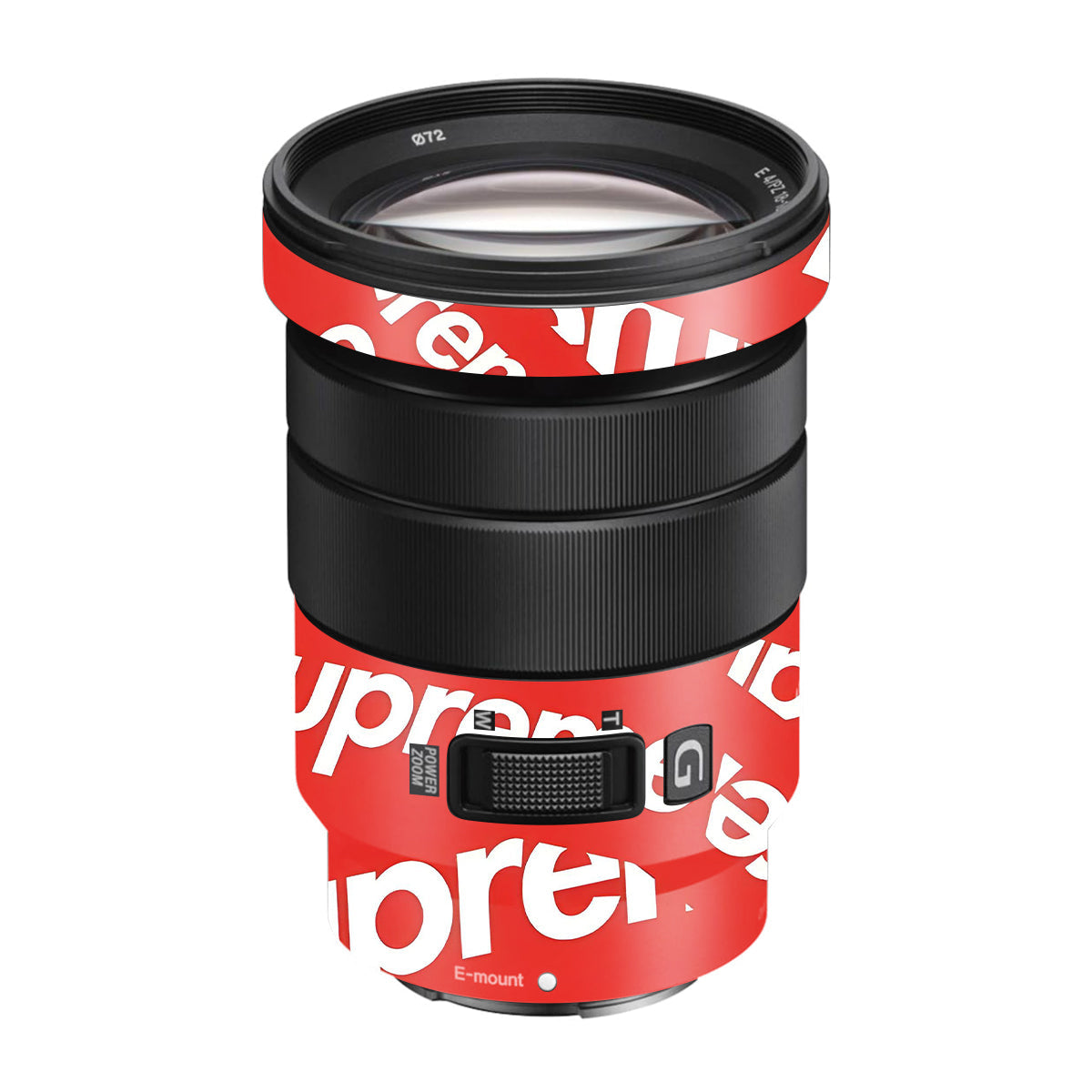Supreme Red Sony E 18-105mm F/4 Camera Lens Skin