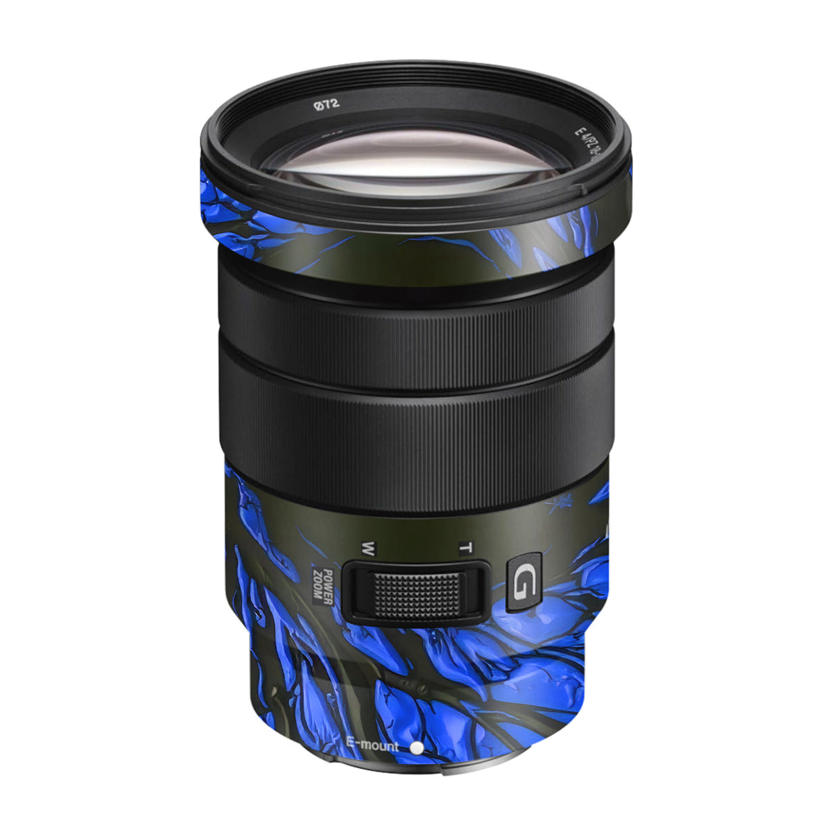 Venom Blue Sony E 18-105mm F/4 Camera Lens Skin