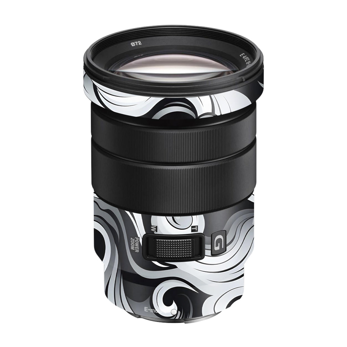 Smoke Swirl Sony E 18-105mm F/4 Camera Lens Skin