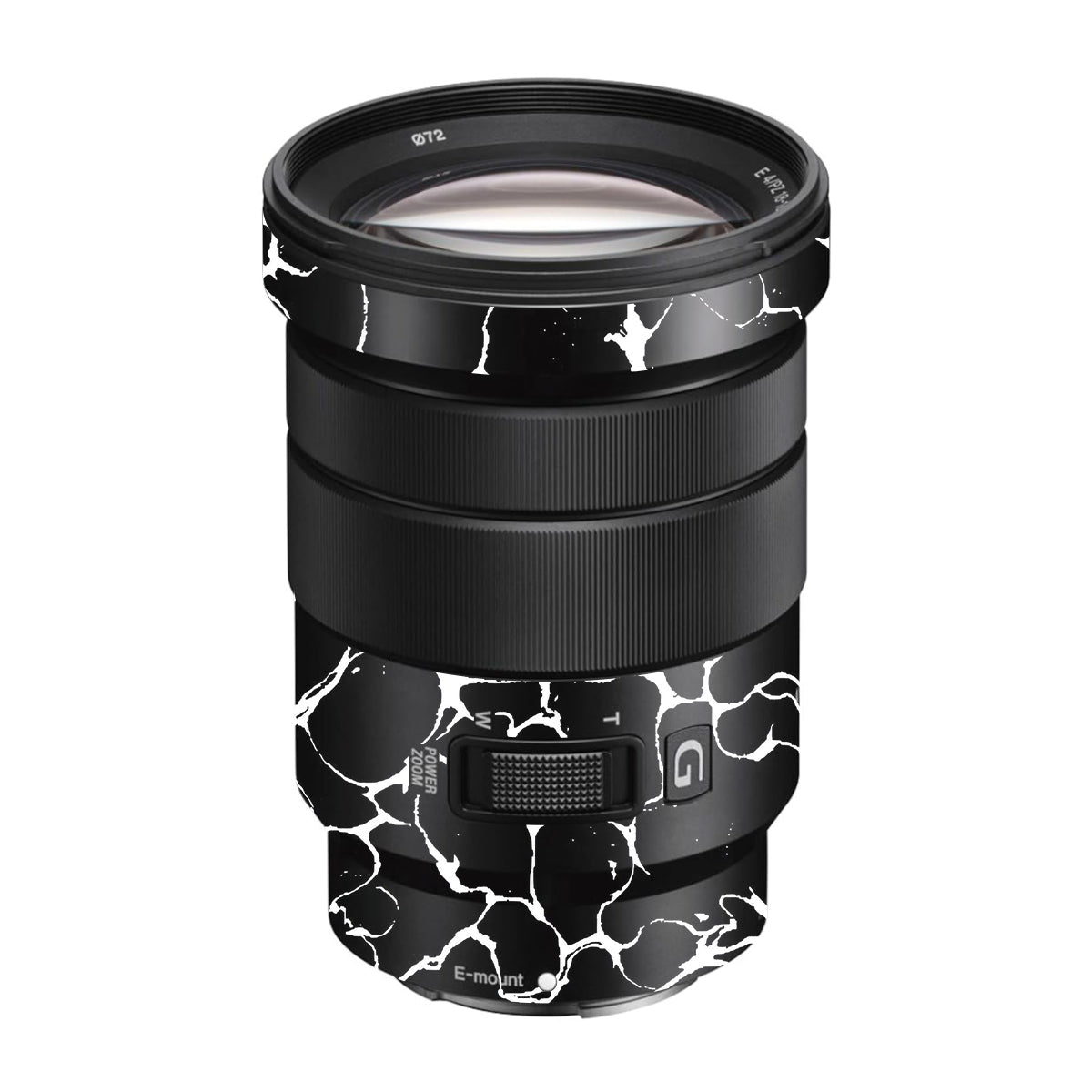 White Web Sony E 18-105mm F/4 Camera Lens Skin