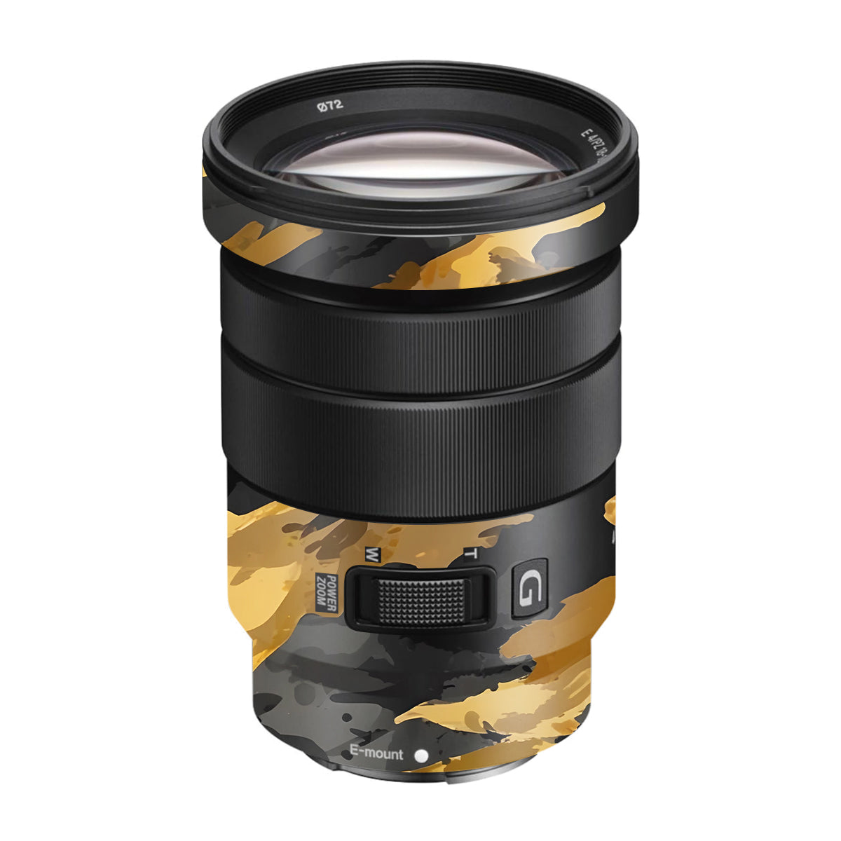 Camo Tiger Blend Sony E 18-105mm F/4 Camera Lens Skin