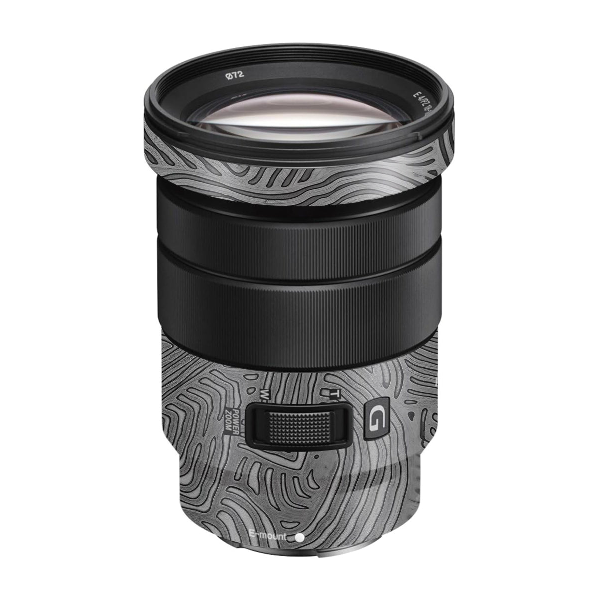 Monochrome Line Maze Sony E 18-105mm F/4 Camera Lens Skin