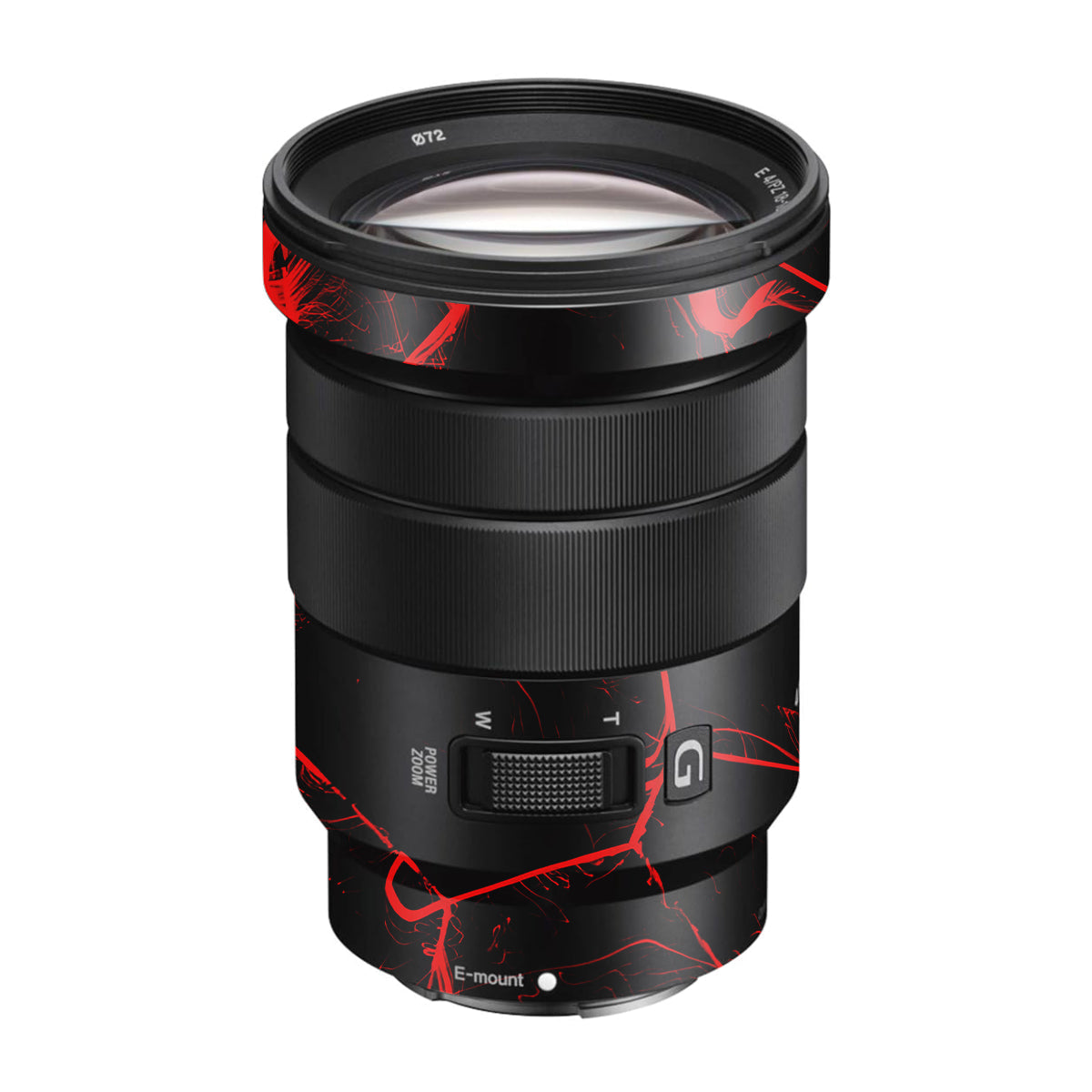 Red Neural Grid Sony E 18-105mm F/4 Camera Lens Skin