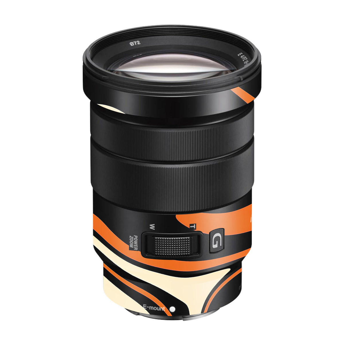Mid-Century Abstract Swirl Sony E 18-105mm F/4 Camera Lens Skin
