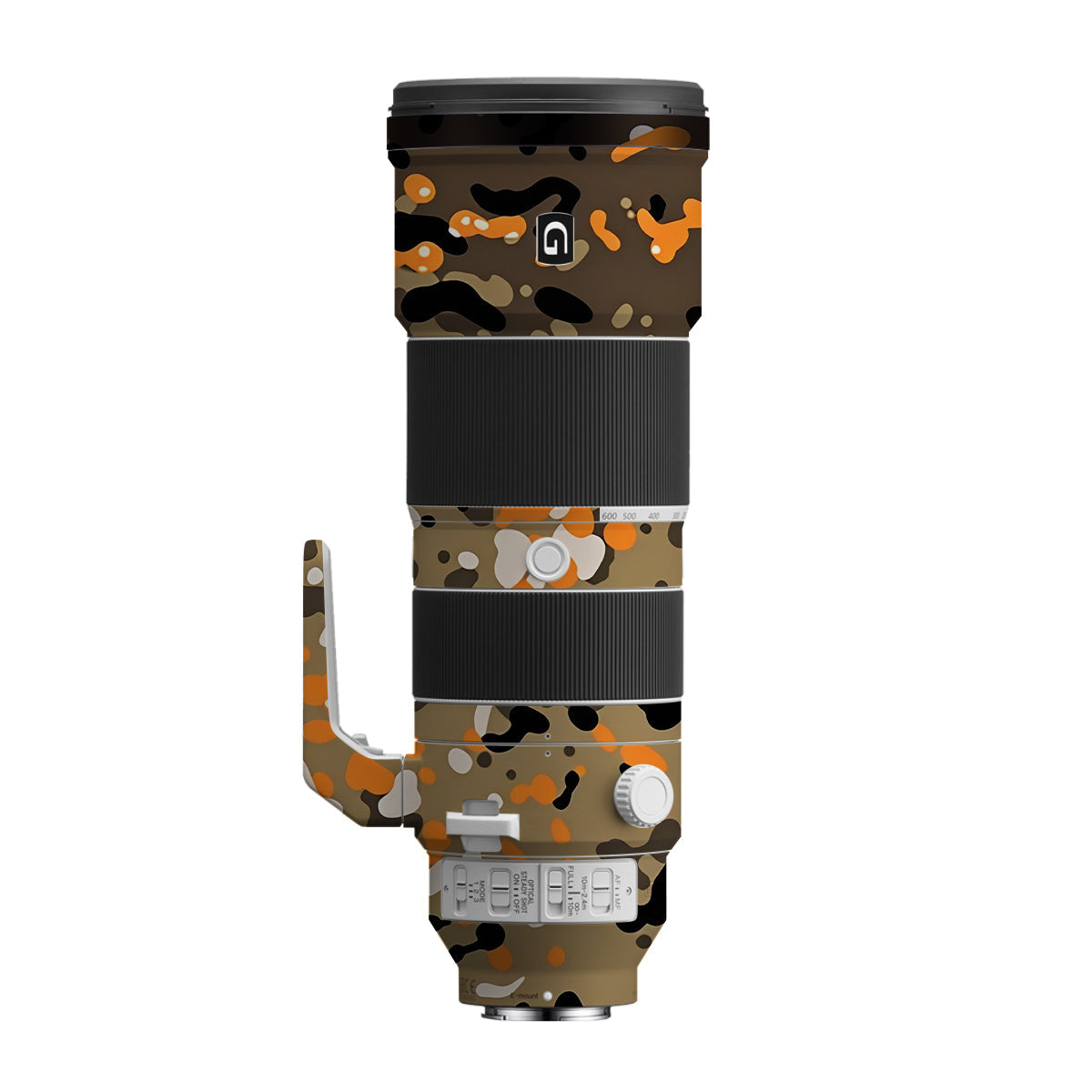 Orange Brown Spot Sony FE 200-600mm F/5.6-6.3 G OSS Camera Lens Skin