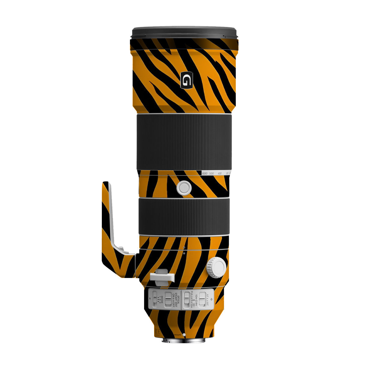 Zebra Gold Pattern Sony FE 200-600mm F/5.6-6.3 G OSS Camera Lens Skin