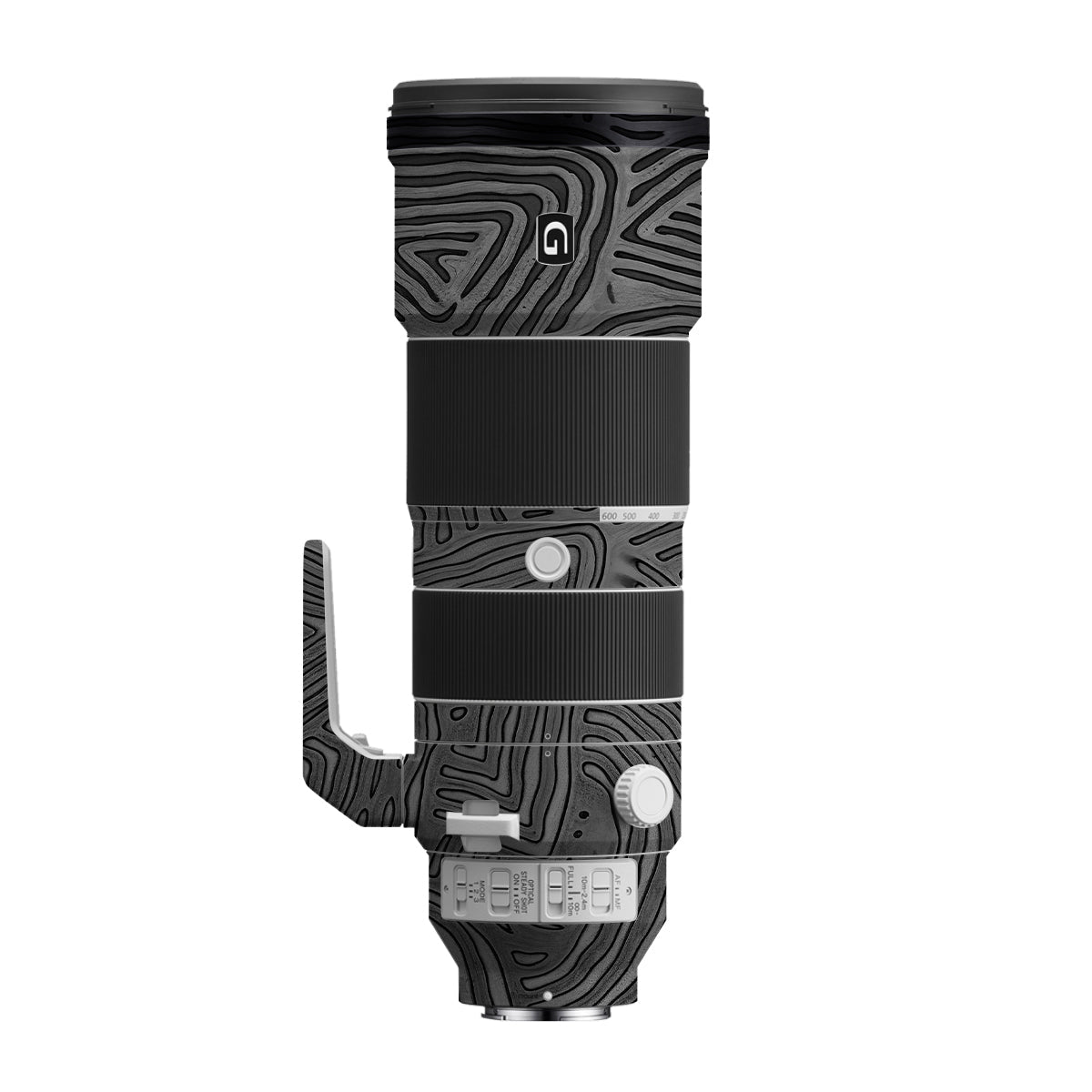 Monochrome Line Maze Sony FE 200-600mm F/5.6-6.3 G OSS Camera Lens Skin