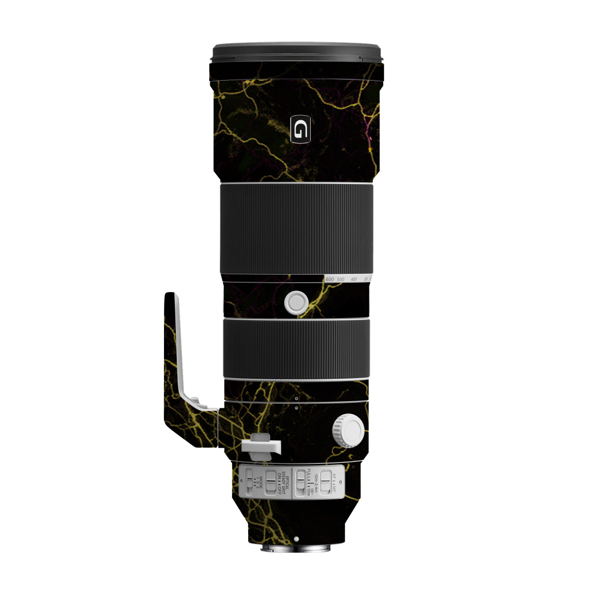 Electric Gold Veins Sony FE 200-600mm F/5.6-6.3 G OSS Camera Lens Skin